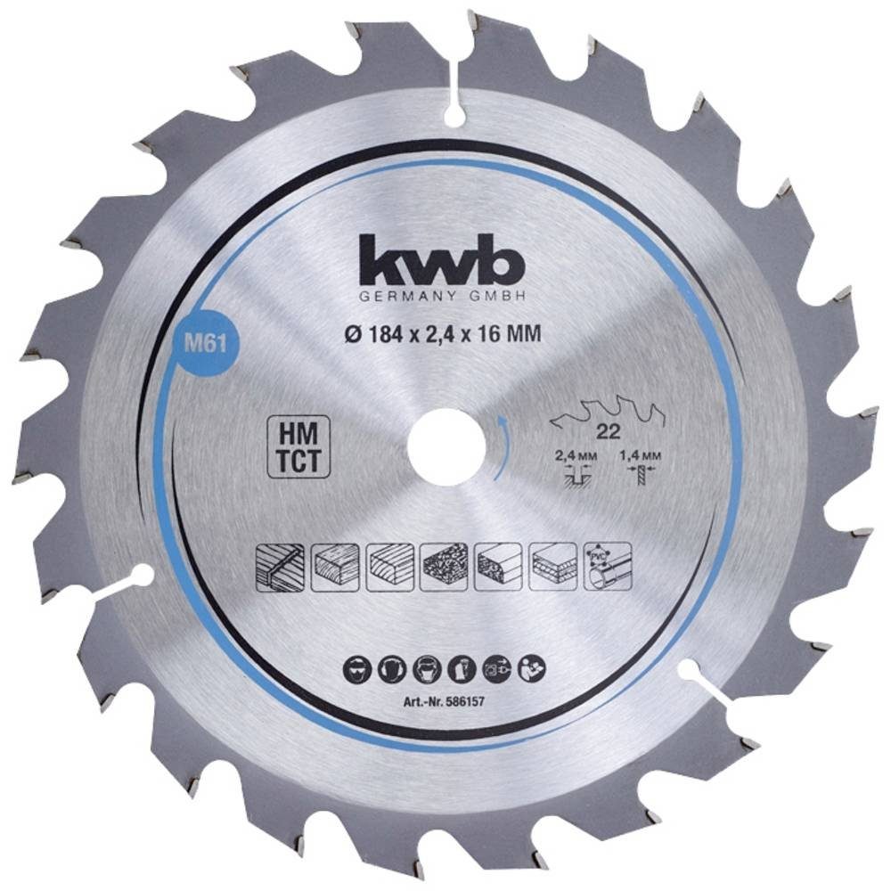 kwb Kreissägeblatt Span-Platten Kreissäge-Blatt, Holz-/Hartholz, 184 günstig online kaufen