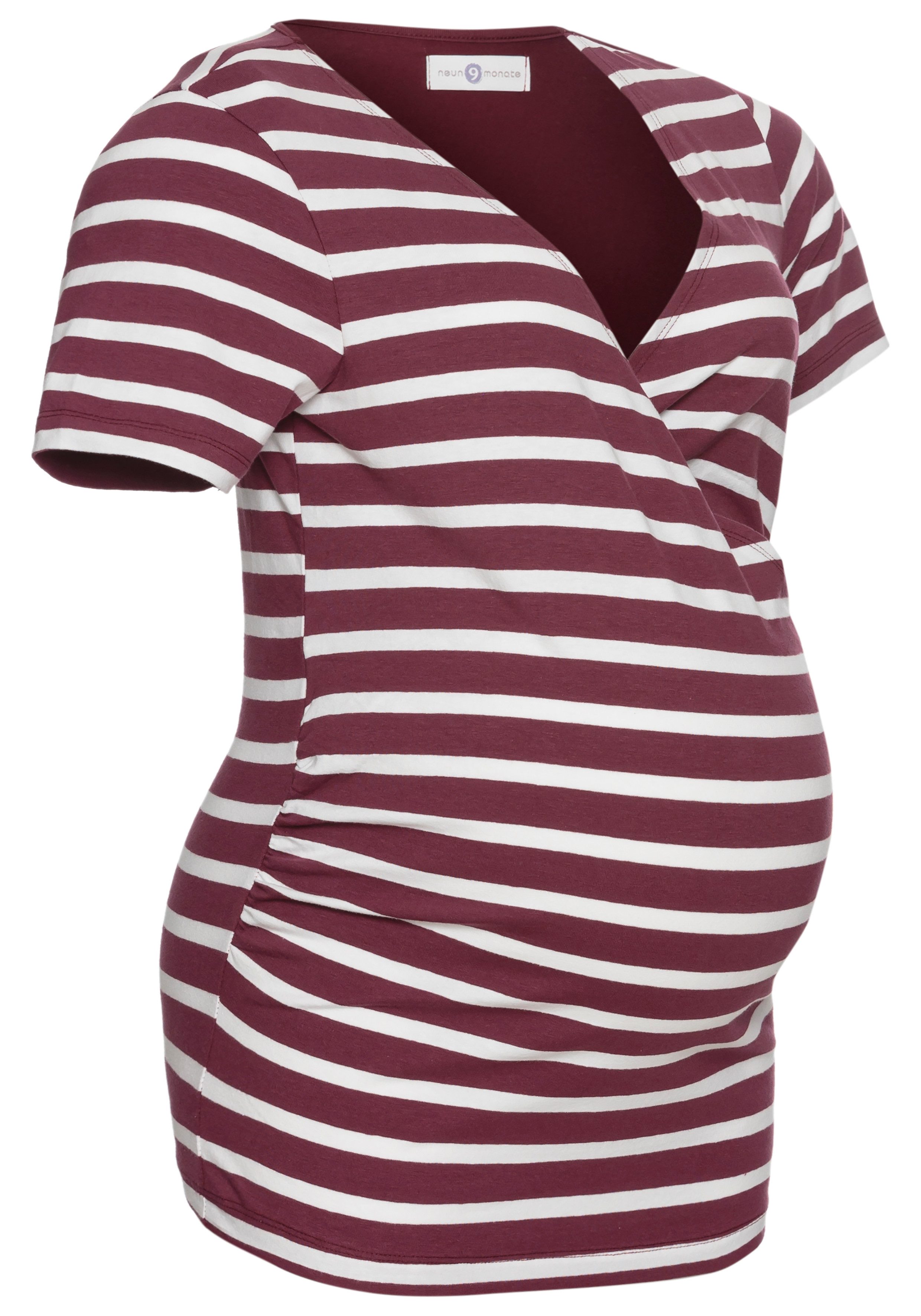 Nine-month maternity shirt, 2-pack T-shirts for pregnancy and breastfeeding (pack, 2-piece, 2), for comfortable breastfeeding