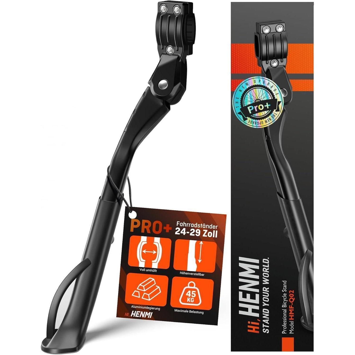 LuxusKollektion Fahrrad-Seitenständer Fahrradständer 24-29 Zoll Höhenverstellbar Aluminiumlegierung