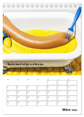 CALVENDO Wandkalender Ist mir Wurst Kalender (Tischkalender 2024 DIN A5 hoch)