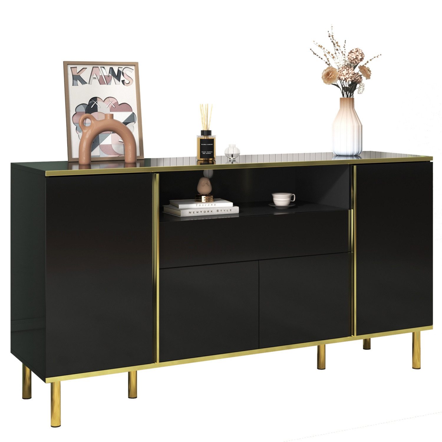 Fanttik Sideboard Schubkastenkommode Sideboard Highboard für günstig online kaufen