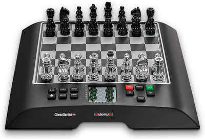 Millennium Spiel, »M812«, Schachcomputer Chess Genius Pro für Turnierspieler, Vereinsspieler, Strategiespiele, Schach, Schachbrett, Elektronisches Schachspiel mit LCD Bildschirm, schwarz
