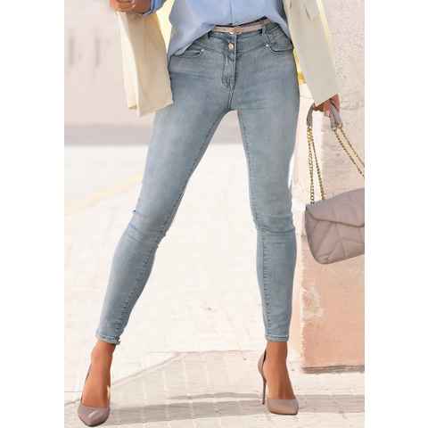 LASCANA Skinny-fit-Jeans mit Stretchanteil, figurbetont