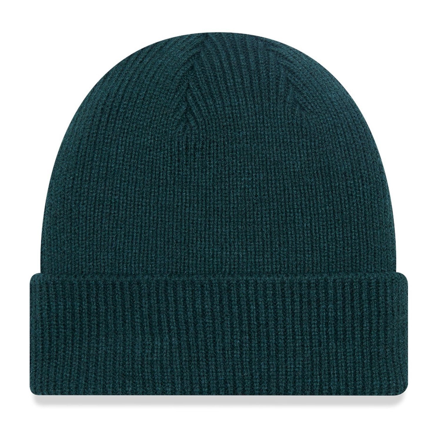 New Era Fleecemütze Beanie KNIT WOOL dunkelgrün CUFF