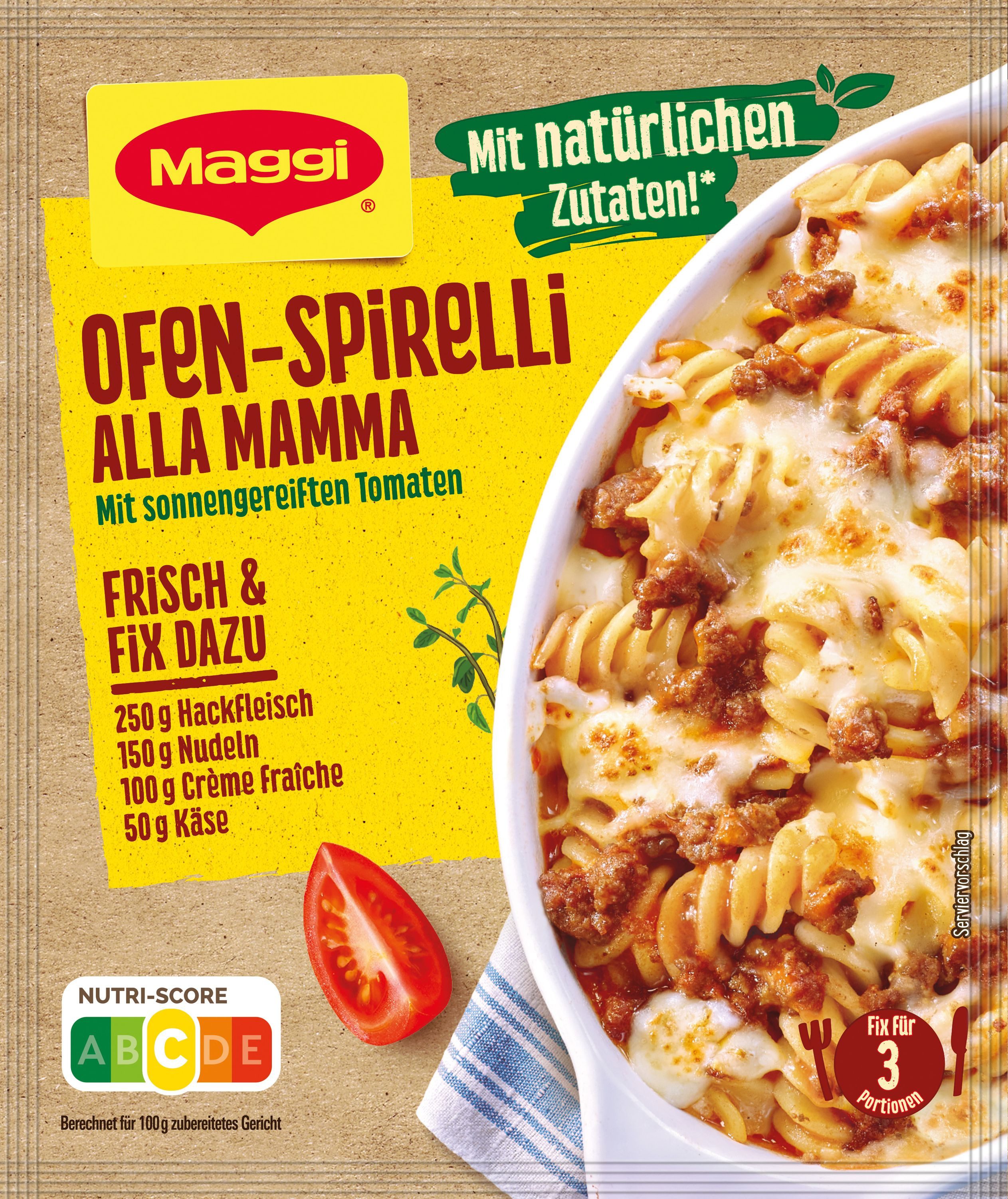 MAGGI Saucen, Maggi Ofen Spirelli alla Mamma