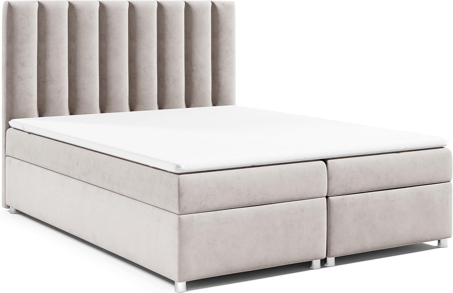 Best for Home Boxspringbett mit Bettkasten Trinity K-10 Bonellfederkern inkl. Komfort Topper H3 (140x200 160x200 180x200 200x200 cm), inkl. Lieferung, Aufbau & Entsorgung, TOP- Preis-Leistungs-Verhältnis