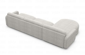 Sofa Dreams Ecksofa Stoff Sofa Eck Couch Polster Stoffsofa Modern Valencia L Form kurz, Loungesofa