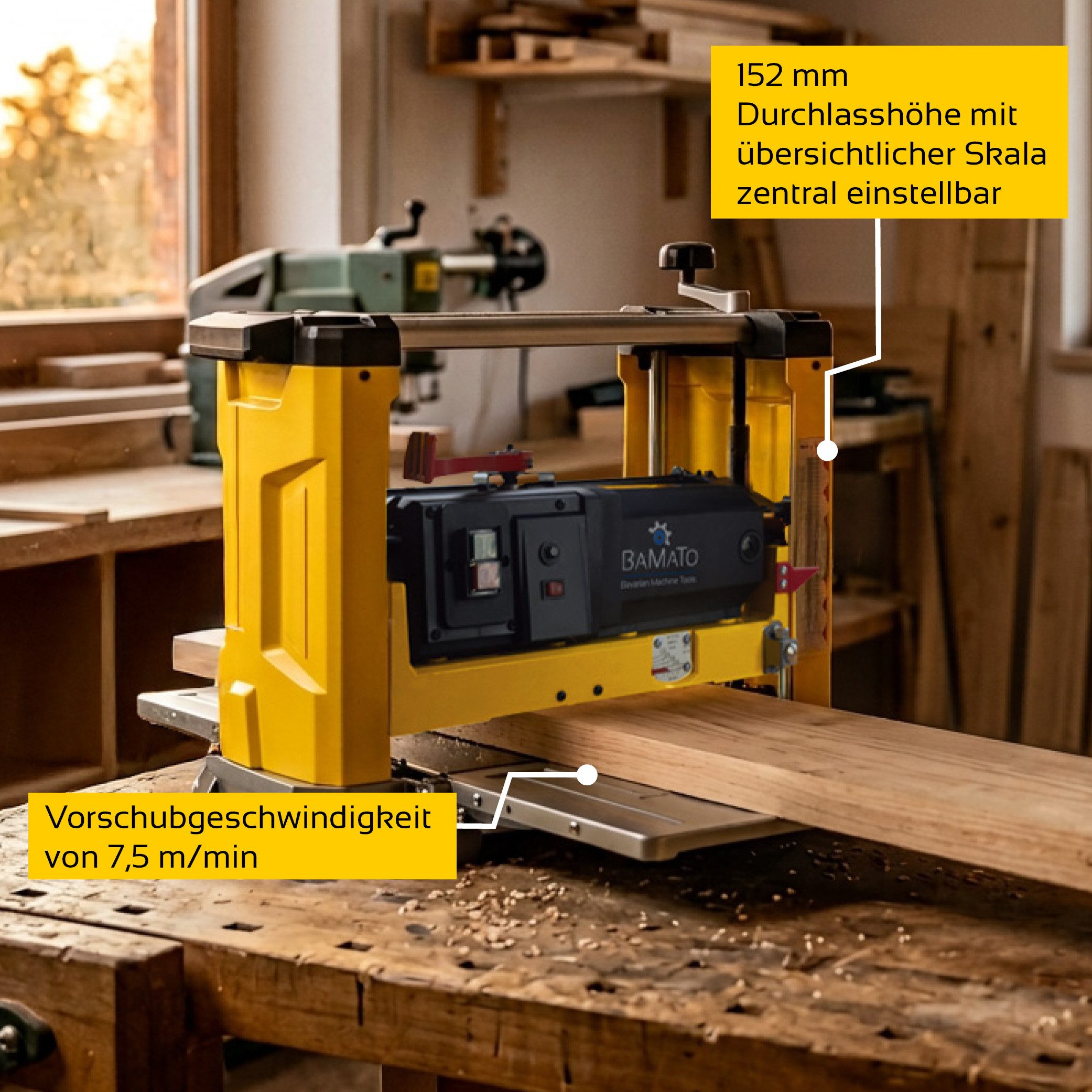 BAMATO Dickhobelmaschine BH-330PRO