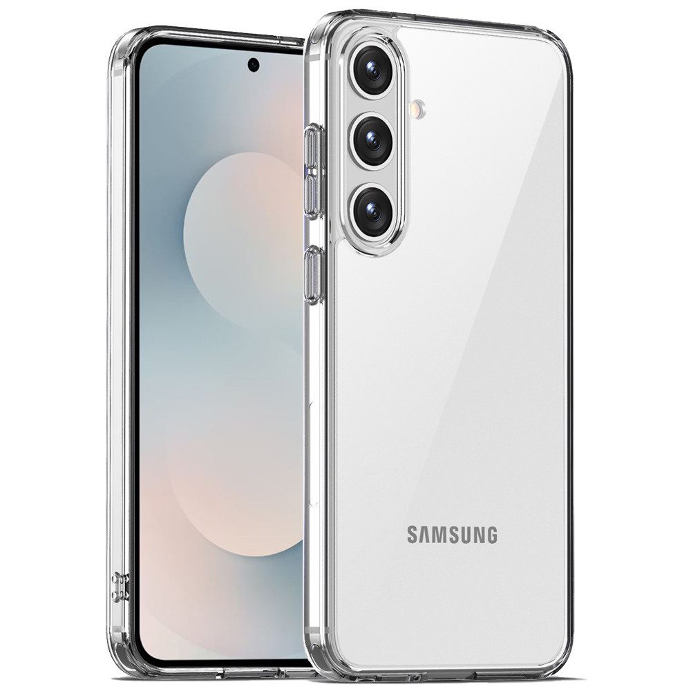 FITSU Handyhülle Ultraklare Schutzhülle Samsung Galaxy S25 FE Hülle Transparent Case 6,2 Zoll, Durchsichtige Schutzhülle für Samsung Galaxy S25 FE Case Hybrid Cover