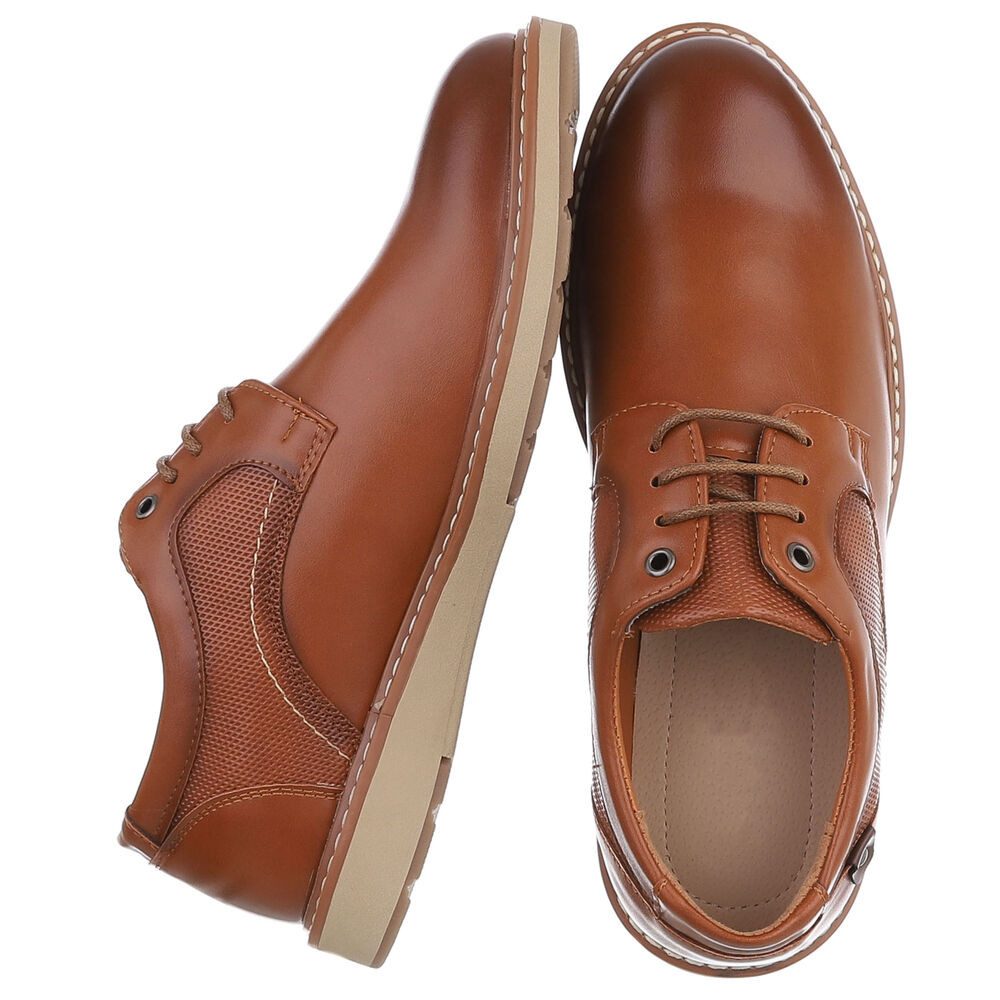 Coolwalk Herren Schnürschuh mit Struktur und Komfort-Sohle Schnürschuh (91917858) Flach Business-Schuhe in Braun – Bild 2 von 5