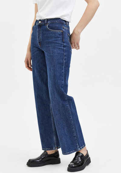 SELECTED FEMME High-waist-Jeans SLFALICE mit weitem Bein