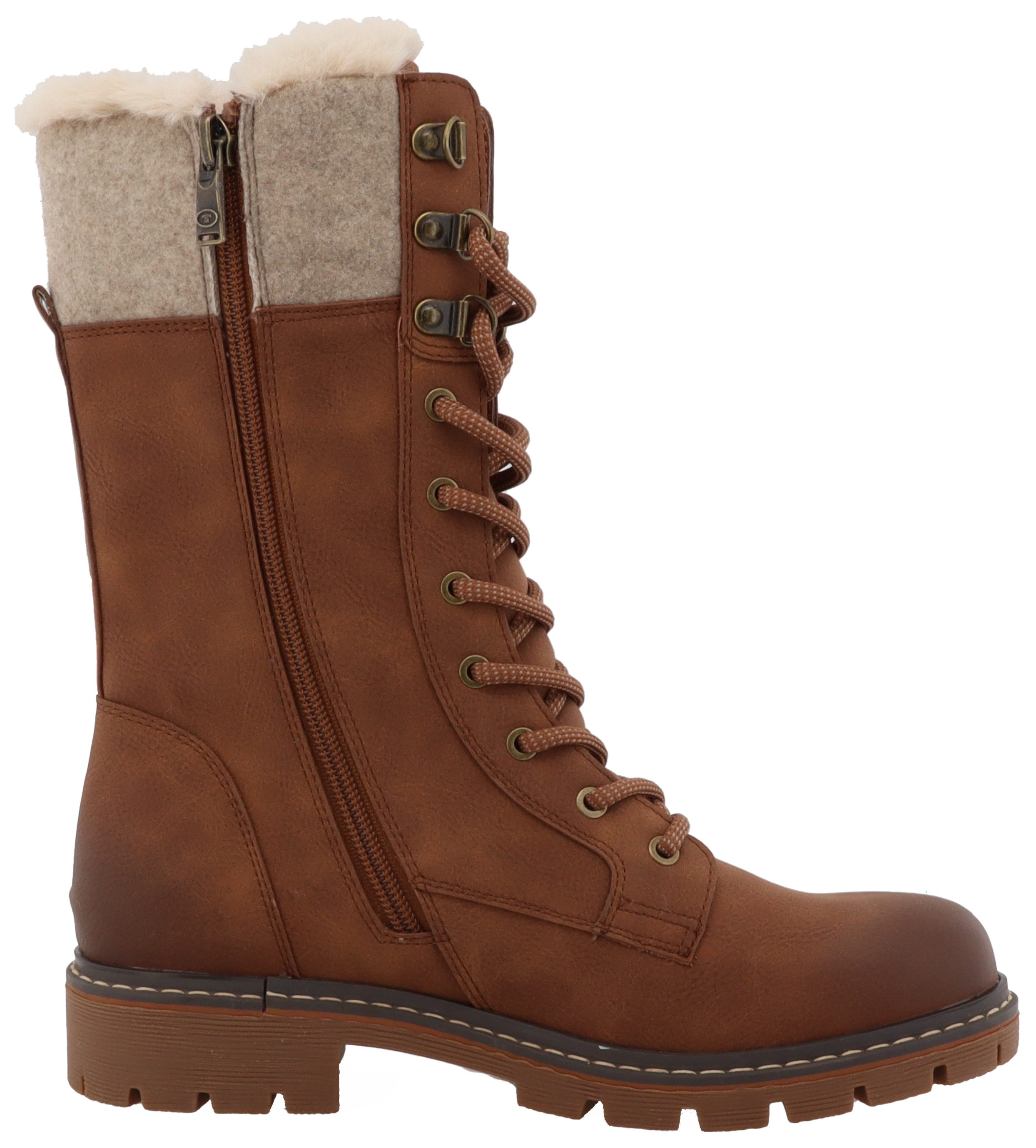 TOM TAILOR Winterstiefel Schnürstiefel mit TEX-Membrane günstig online kaufen
