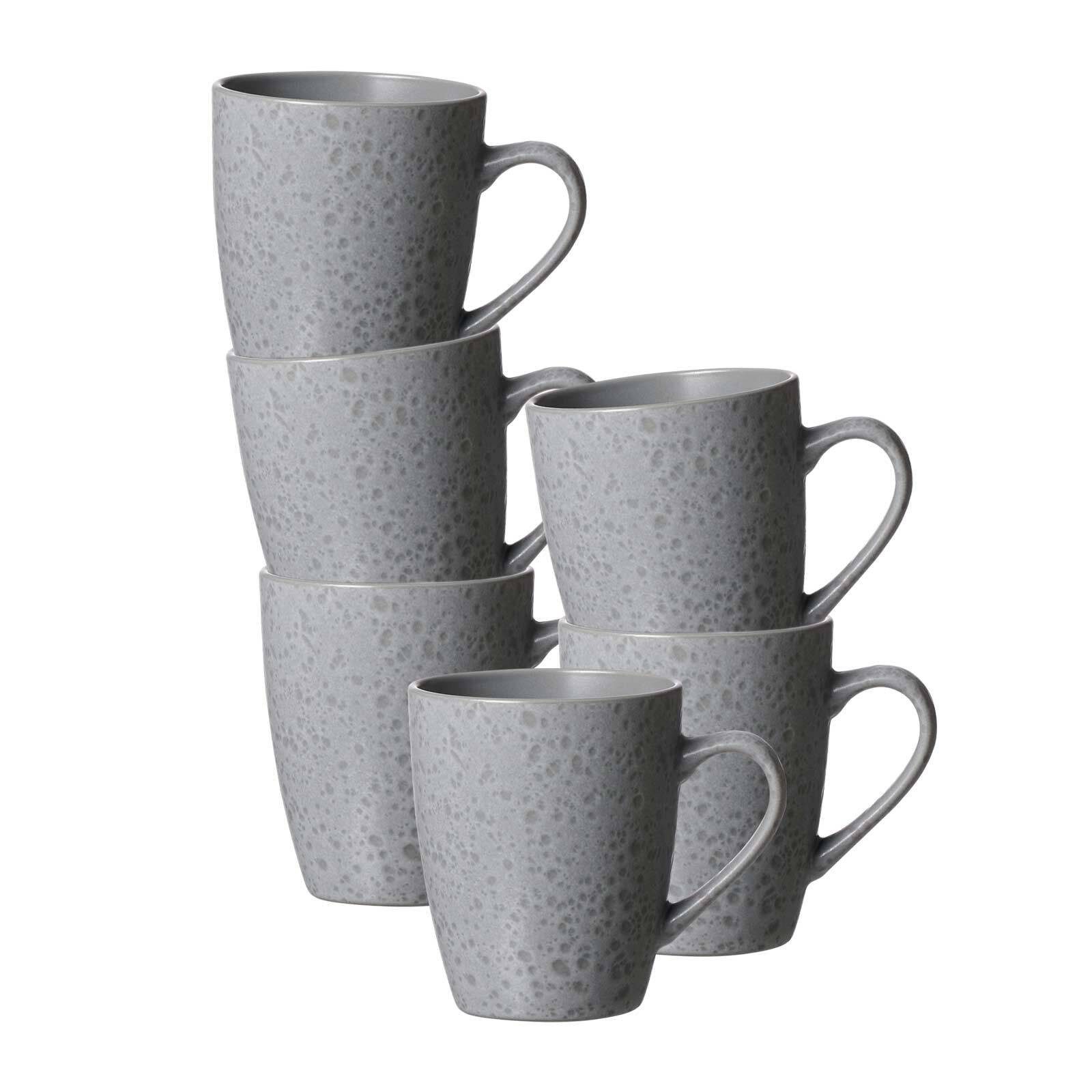 Ritzenhoff & Breker Becher Kitwe Kaffeebecher 370 ml 6er Set, Steingut