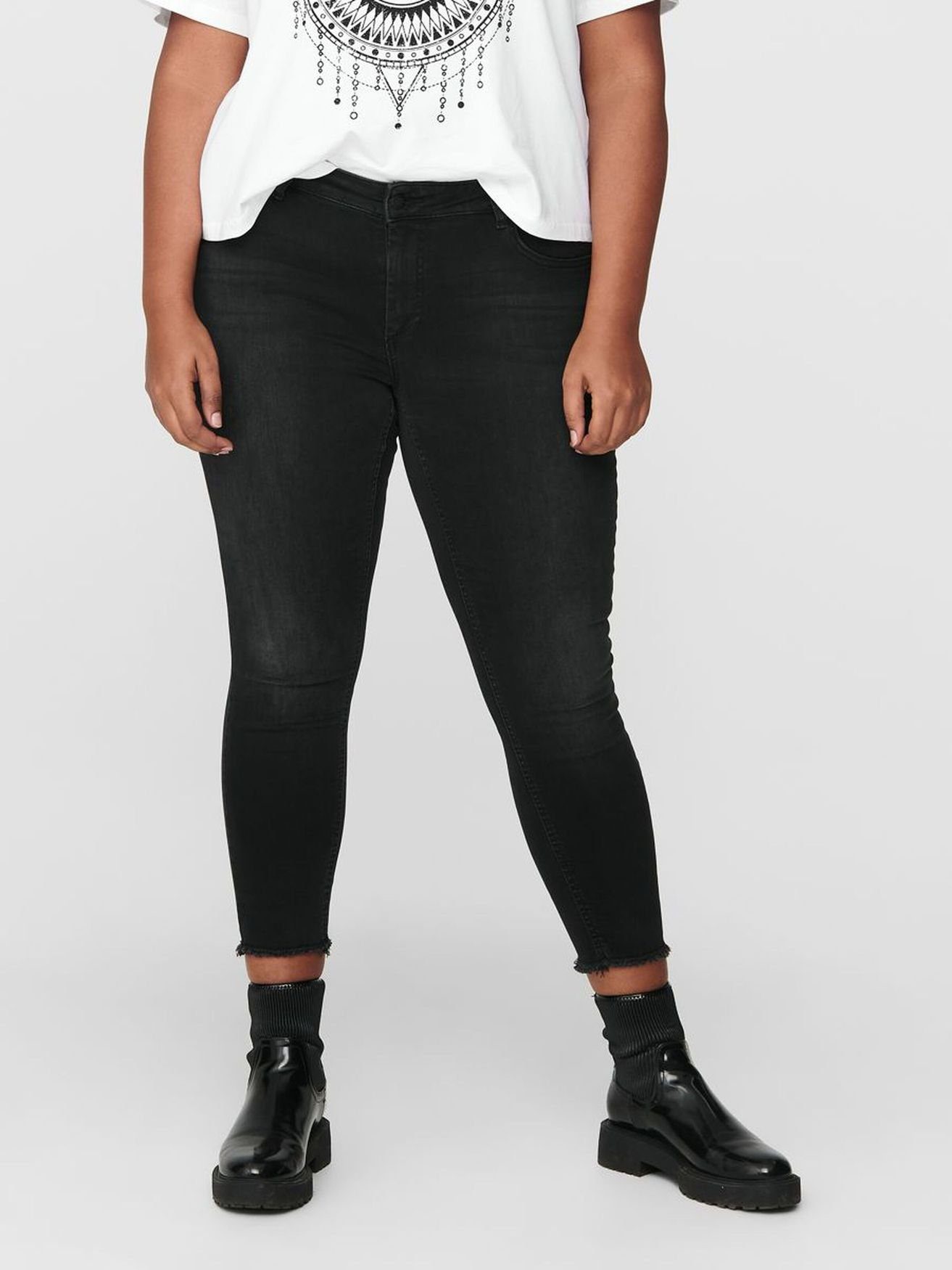 ONLY CARMAKOMA Skinny-fit-Jeans (1-tlg) CARWILLY LIFE REG SK ANK JN REA0918 NOOS