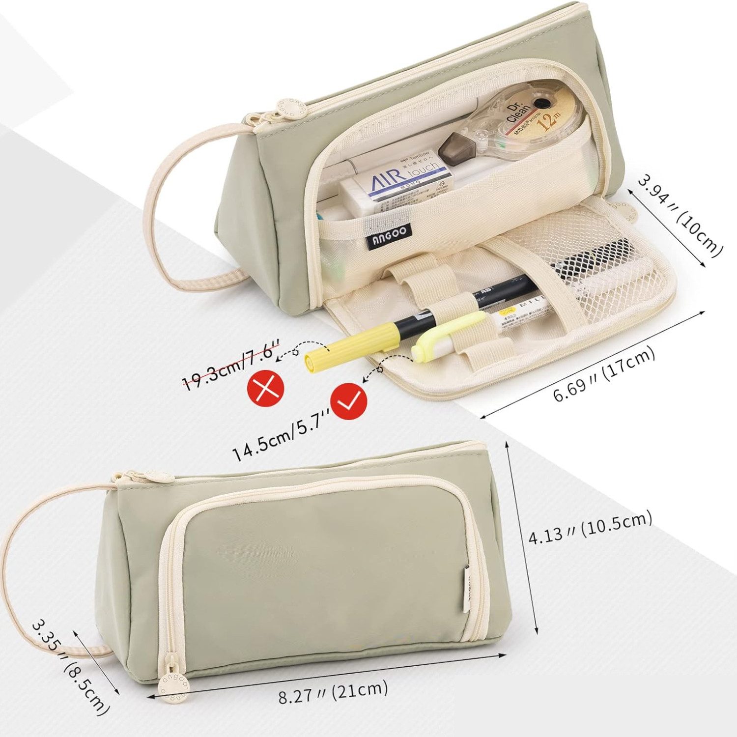BYSURE Federmäppchen, Schreibwarentasche aus Segeltuch günstig online kaufen