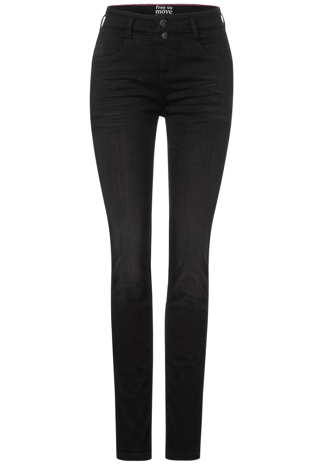 STREET ONE Regular-fit-Jeans Style QR York.hw.FTM.black