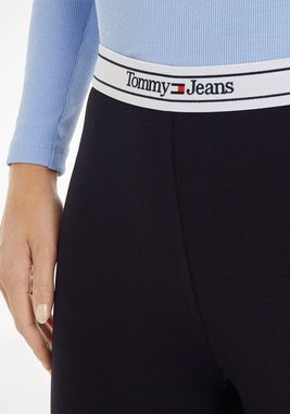 Tommy Jeans Leggings TJW LOGO WB FLARE LEGGING mit Tommy Jeans Schriftzug am Bund