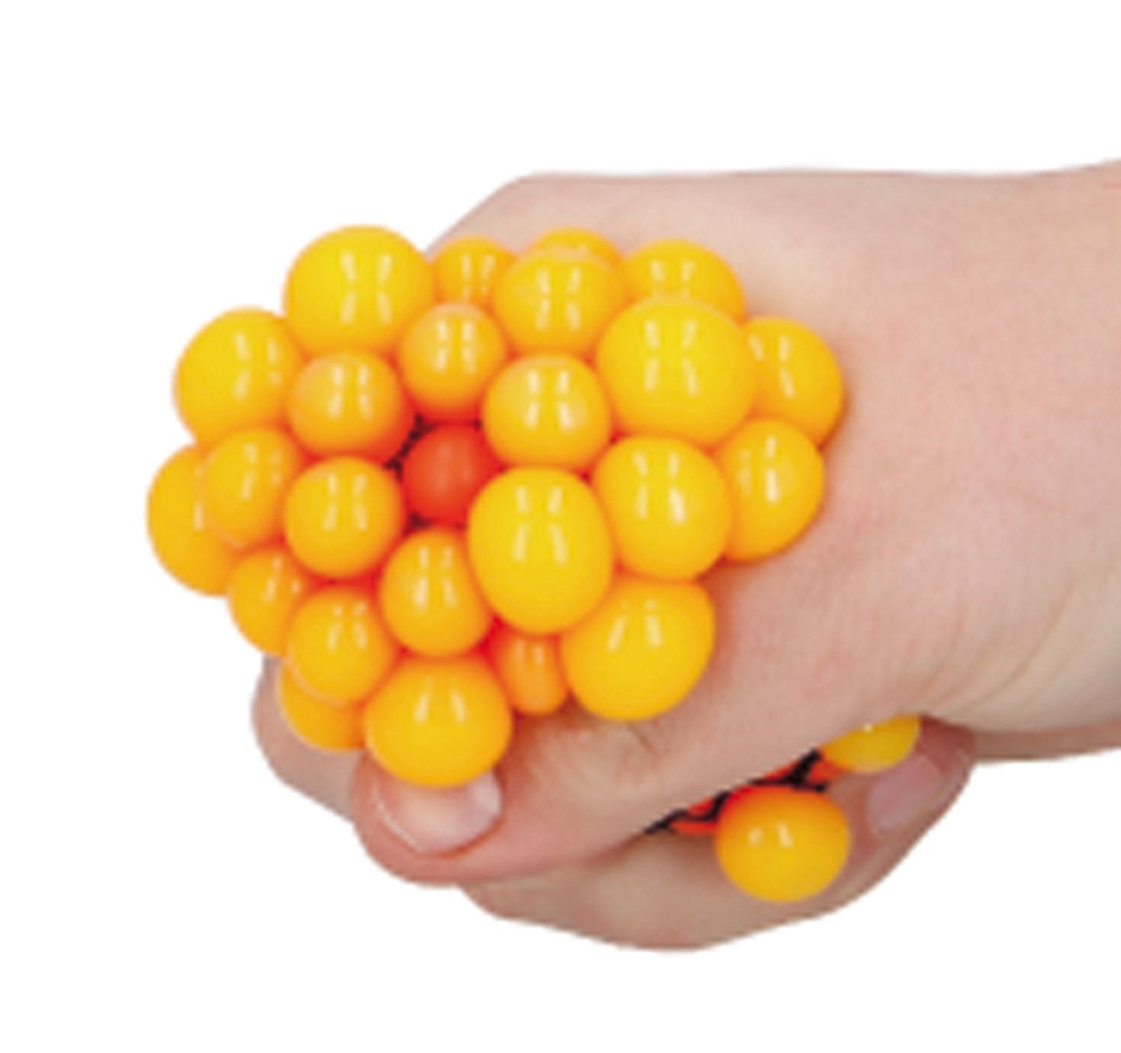 BURI Softball 24x Quetschball Mit Netz Kinder Spielzeug Anti Stress Squeeze Mesh (24-St)