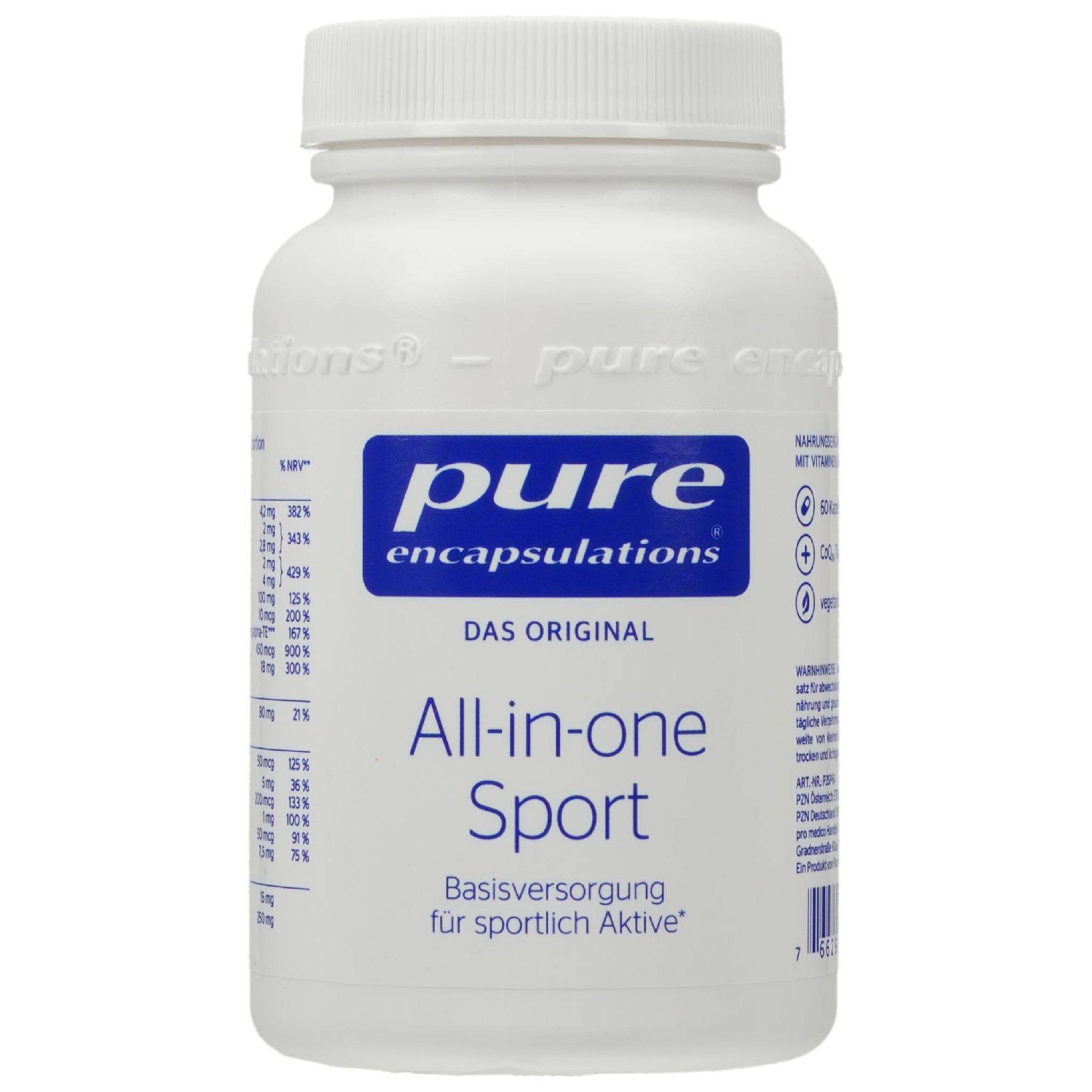 pro medico GmbH PURE ENCAPSULATIONS all-in-one Sport Kapsel