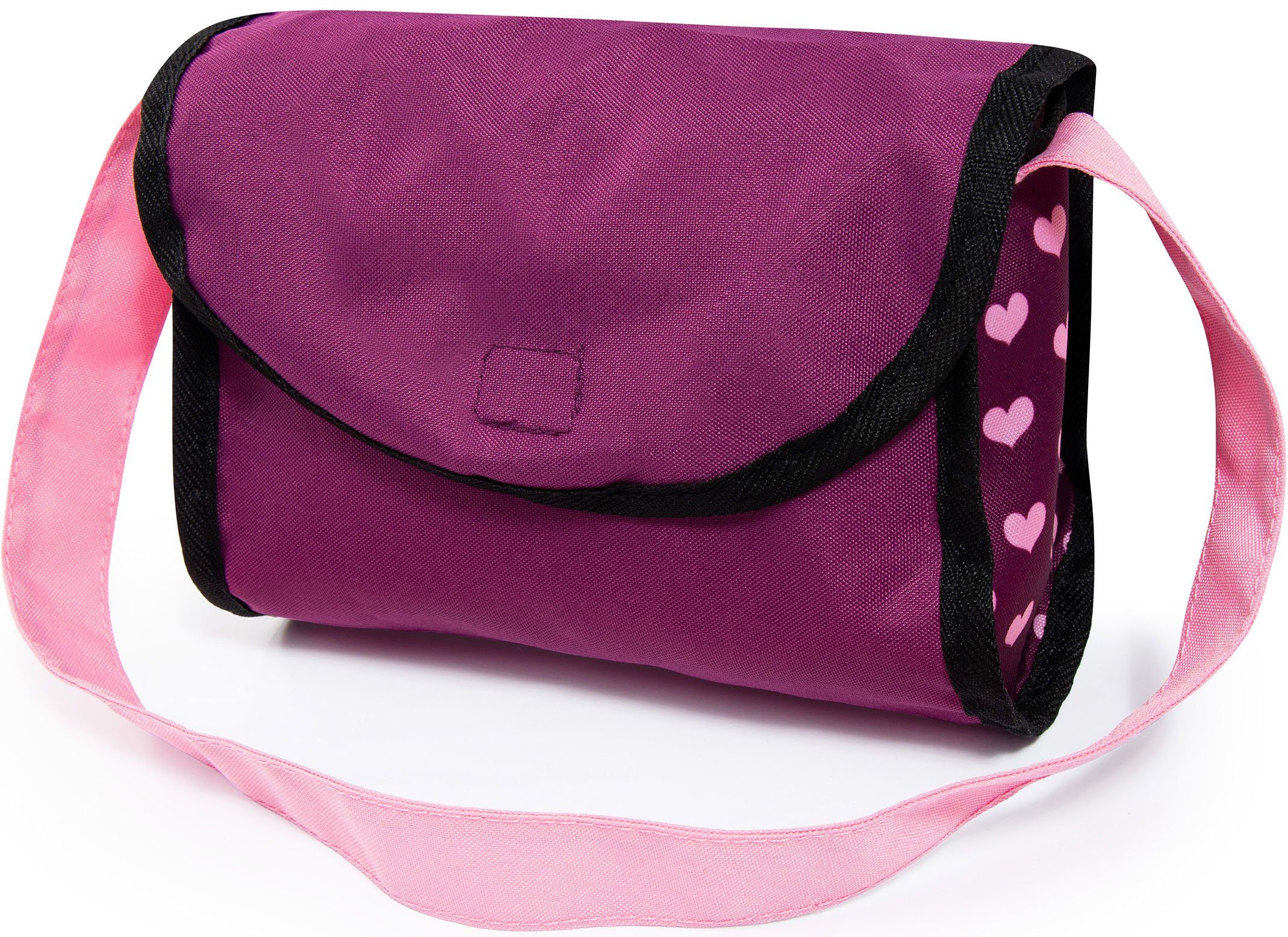 Image of Bayer Puppenwagen »Cosy, bordeaux/pflaume«, mit Wickeltasche