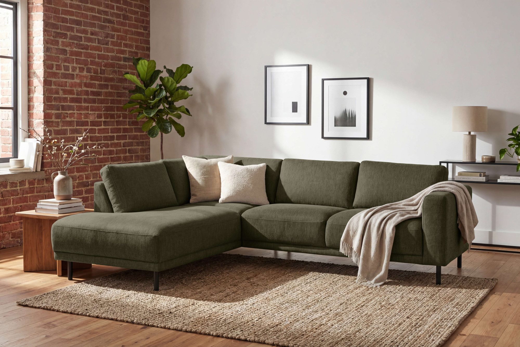 OTTO home Ecksofa Sveeva, L-Form, B.240 cm, schwarze Metallfüße, langlebiger Webstoff, mit Wellenunterfederung, viele Farben