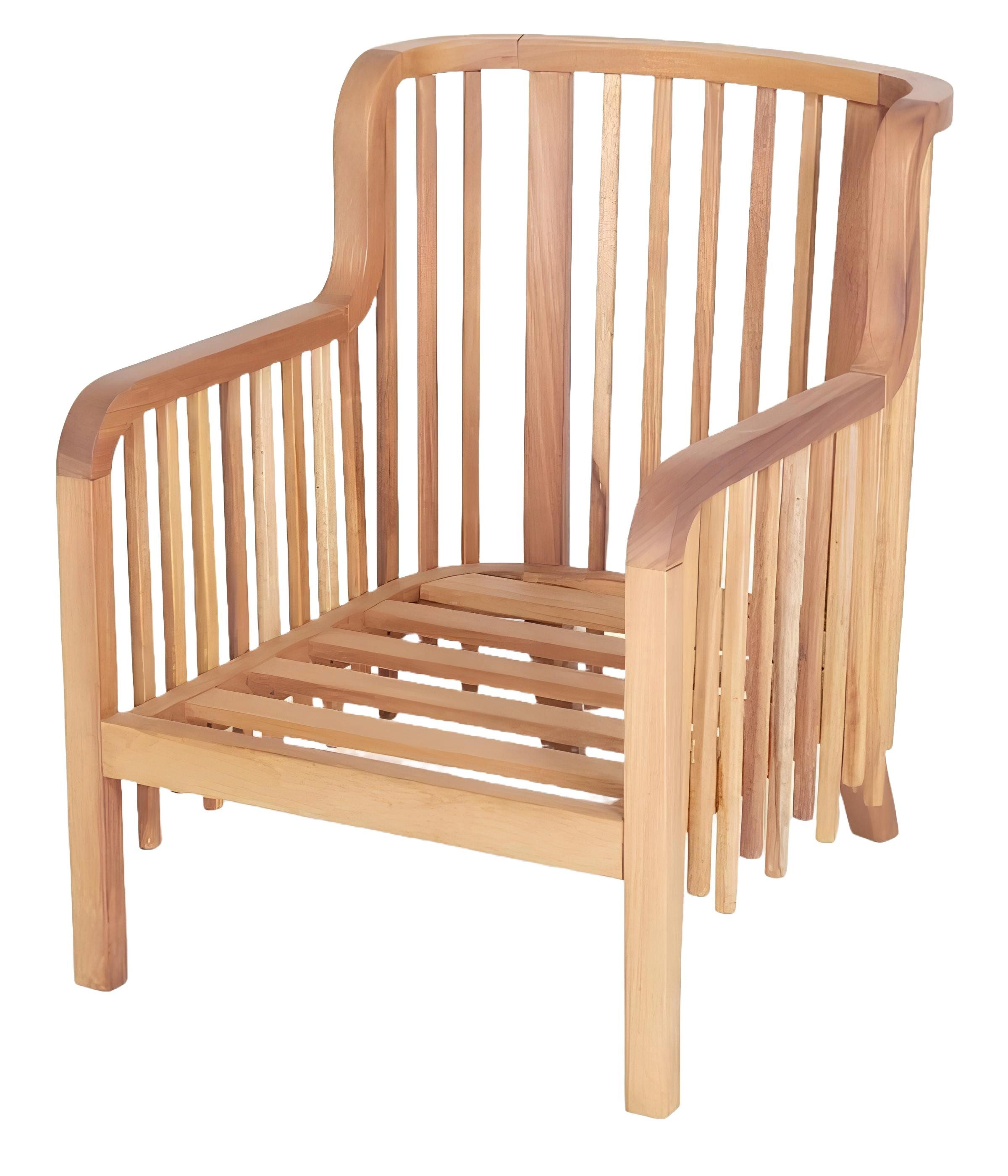 Gartensessel Holzstuhl Relax Sessel Balkon Stuhl Armlehnstuhl Gartenstuhl