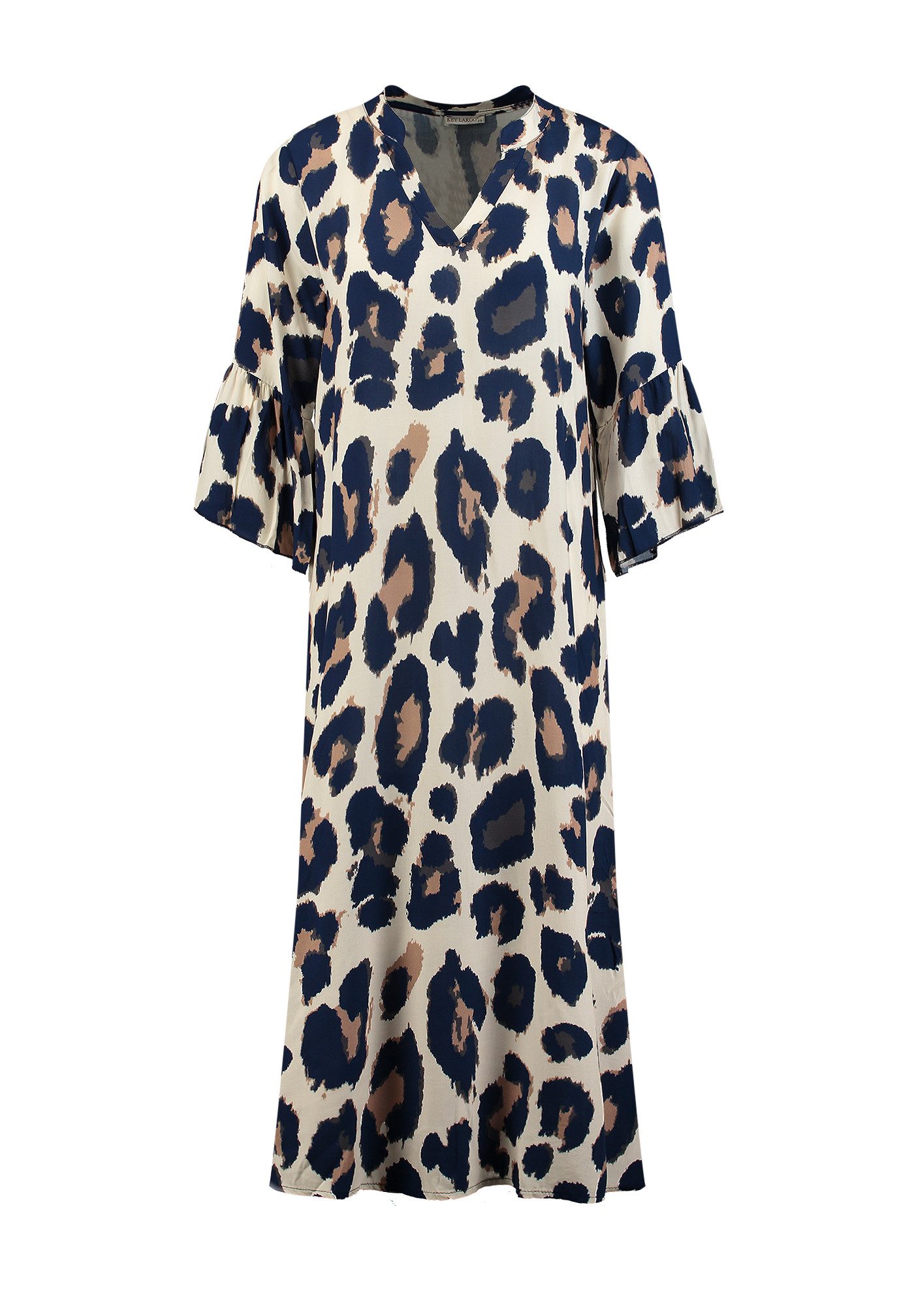 Key Largo Druckkleid WD LEO v-neck (1-tlg)