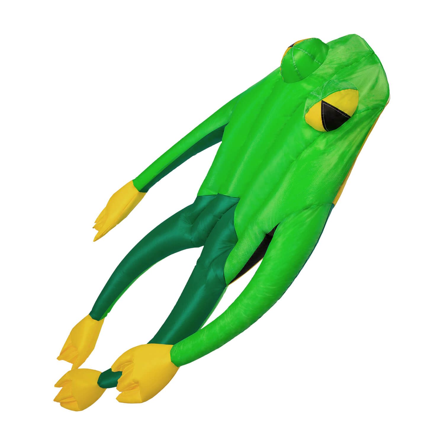 Wolkenstürmer Flug-Drache für Kinder Outdoor Flugspaß und Familie, (Tierdrachen für Kinder - Outdoor Spaß für Garten und Urlaub, 1-tlg), Fritz The Frog 3D Kinderdrachen Frosch