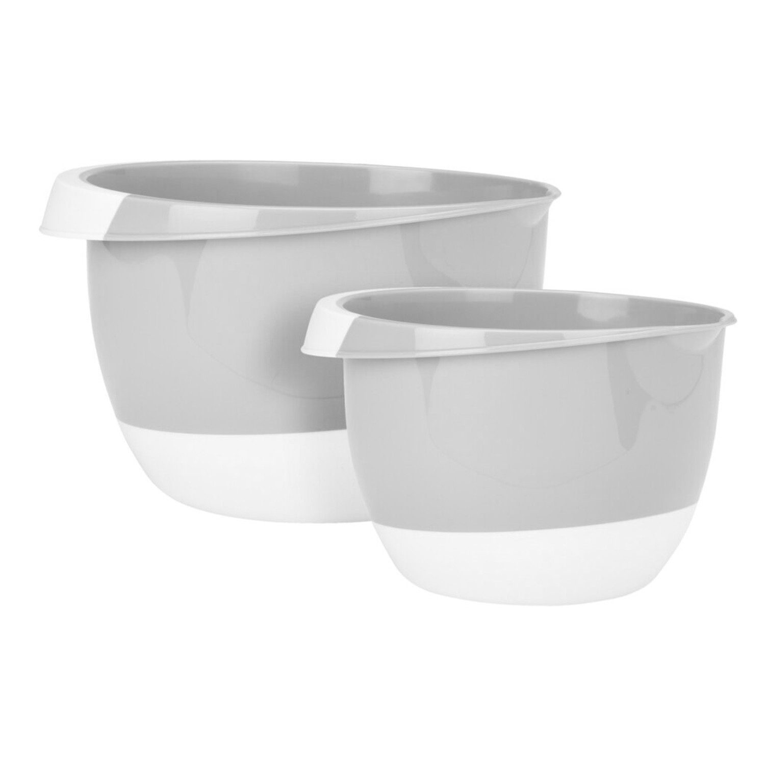 Müslischale 2er Set Rührschüssel Mixschüssel Schüssel 3,5L + 2L