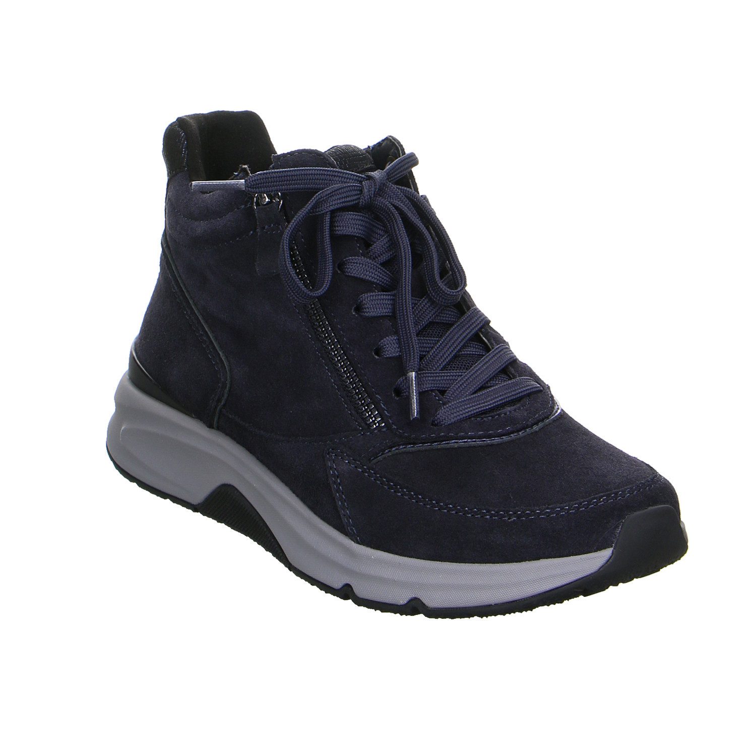 Gabor Comfort Gabor Fashion Velour Comfort Stiefelette blau Stiefelette
