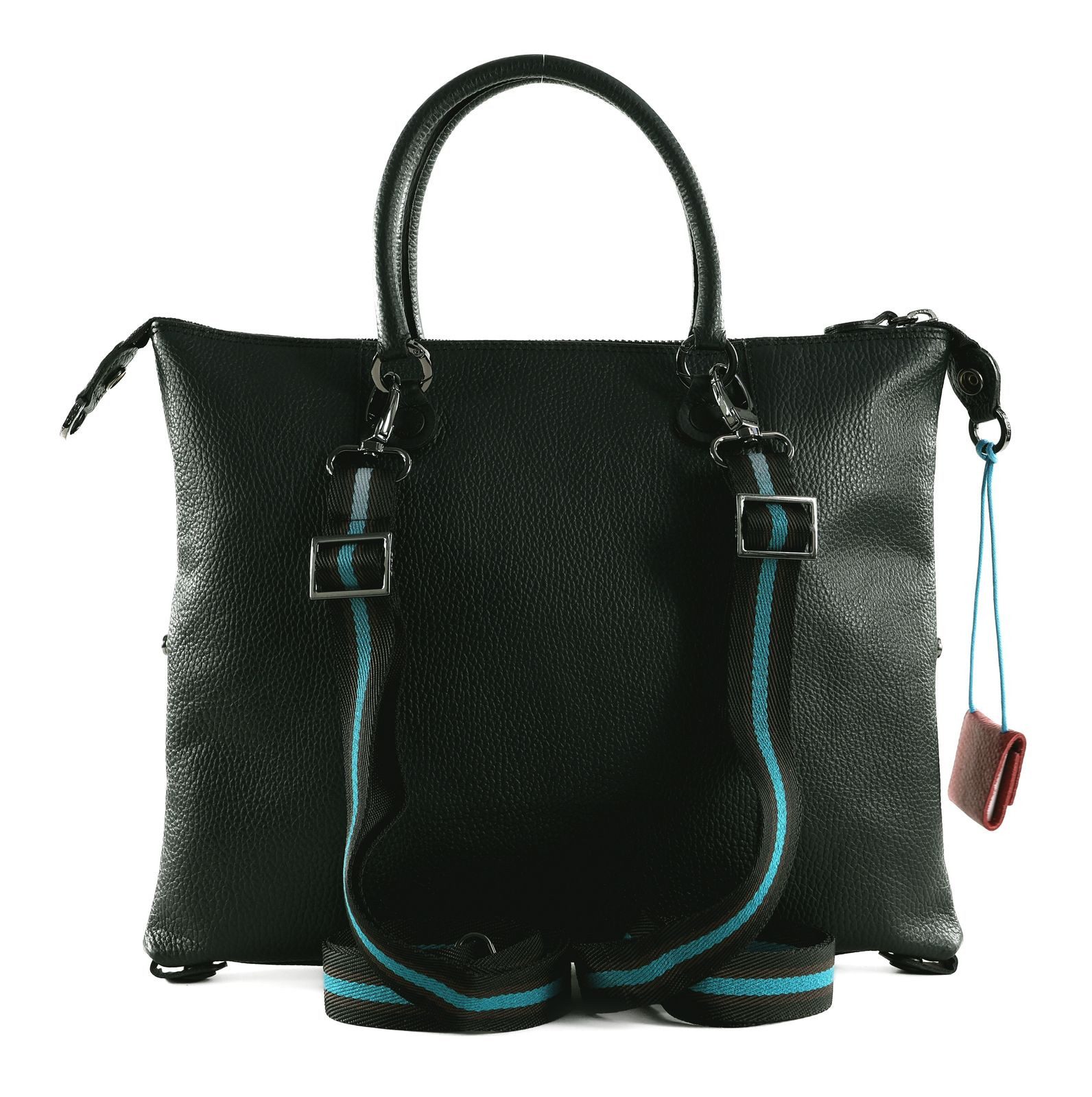 Gabs Schultertasche TG Bull Black Shoulder Bag (Set, 2-tlg), aus echtem Kalbsleder