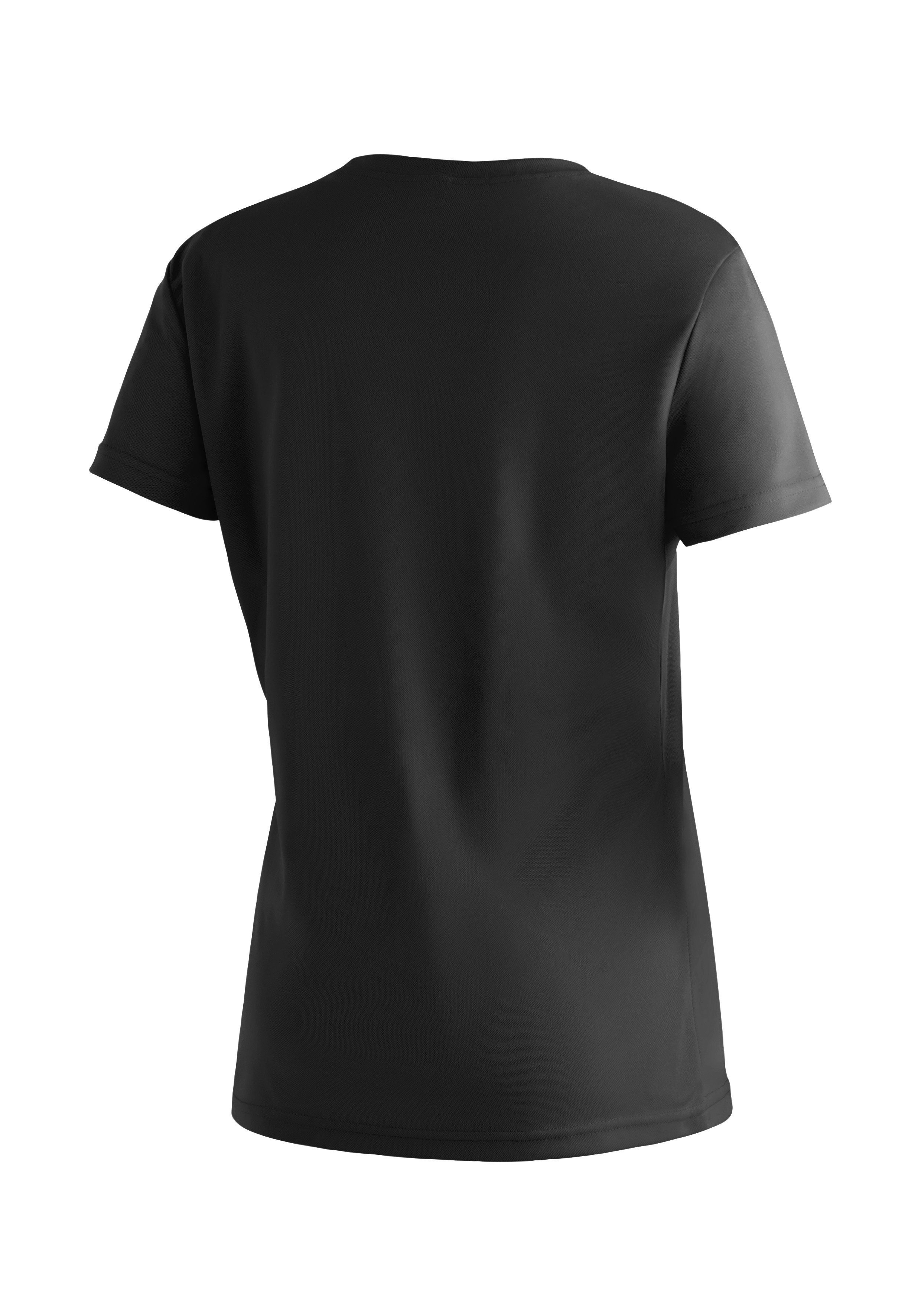 Maier Sports T-Shirt Wilma Print Damen Kurzarmshirt, leichtes Sommer Funktionsshirt, Rundhals, Reg Fit