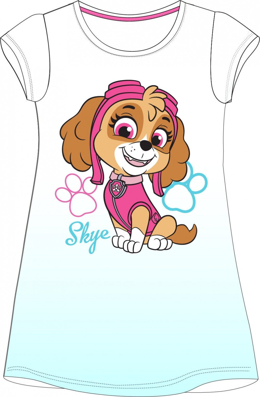 Javoli.com Nachthemd Paw Patrol Skye Kinderkurz Nachthemd 98-128 cm