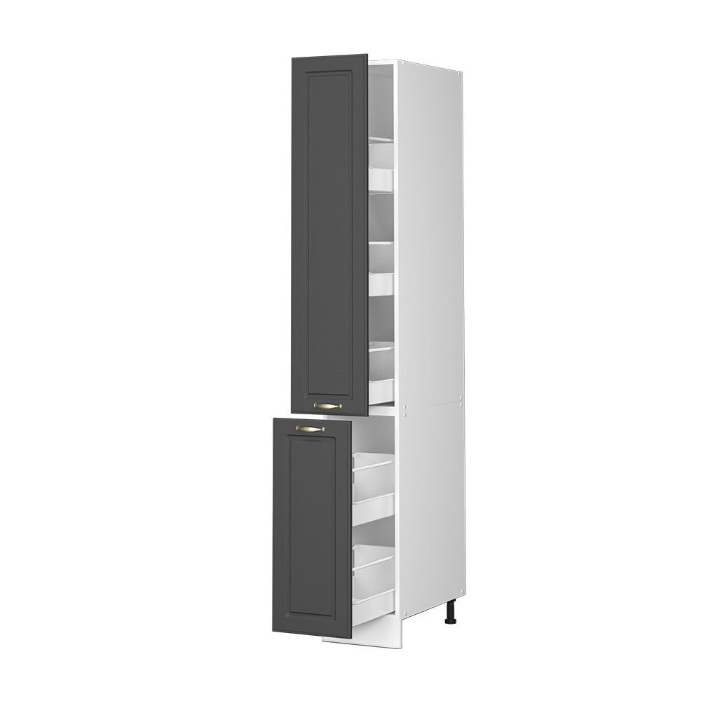 Vicco Hochschrank Fame-Line, Anthrazit-Gold/Weiß, 30 x günstig online kaufen