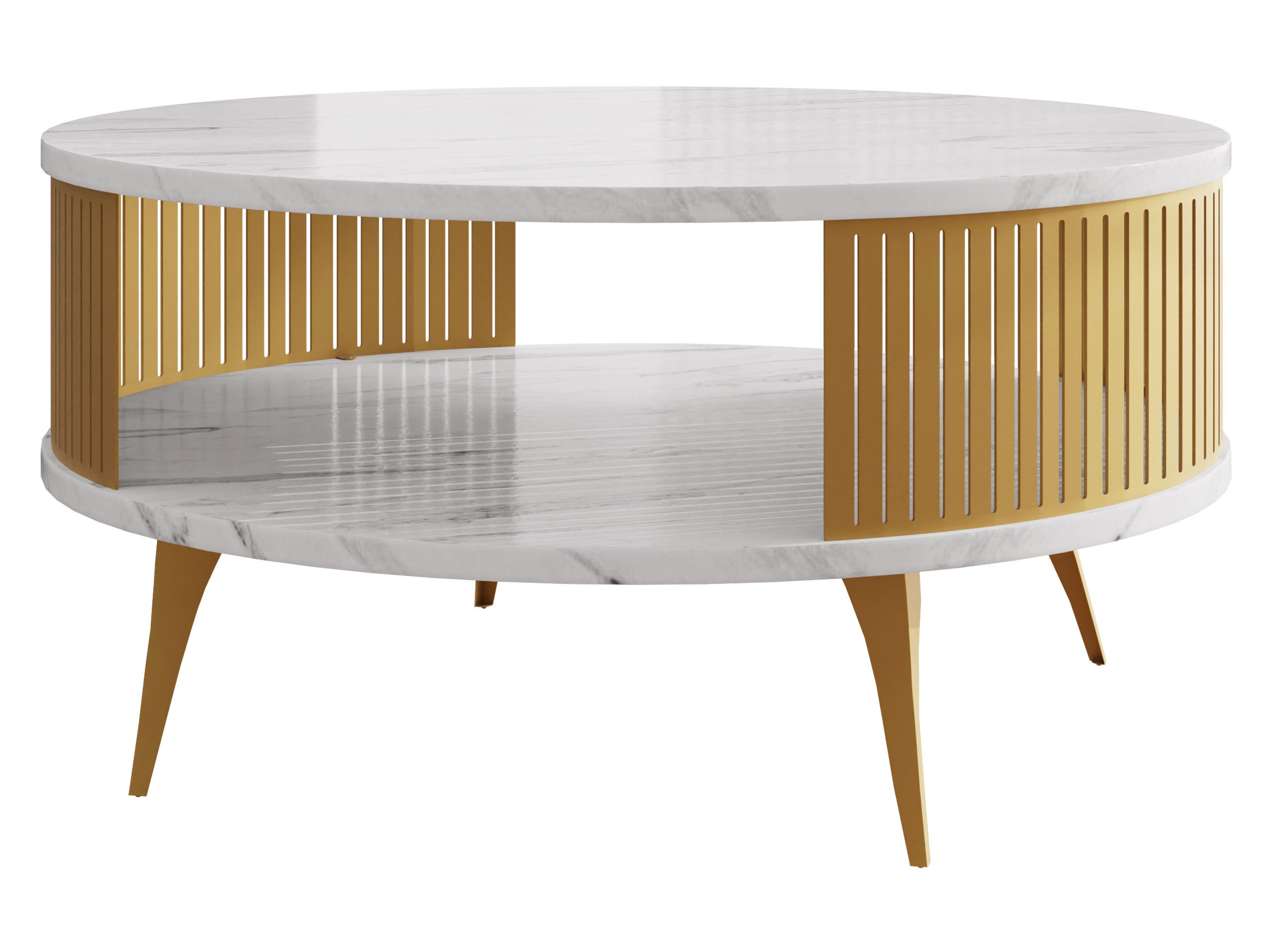 MIRJAN24 Couchtisch Roenni Gold, Beine und günstig online kaufen