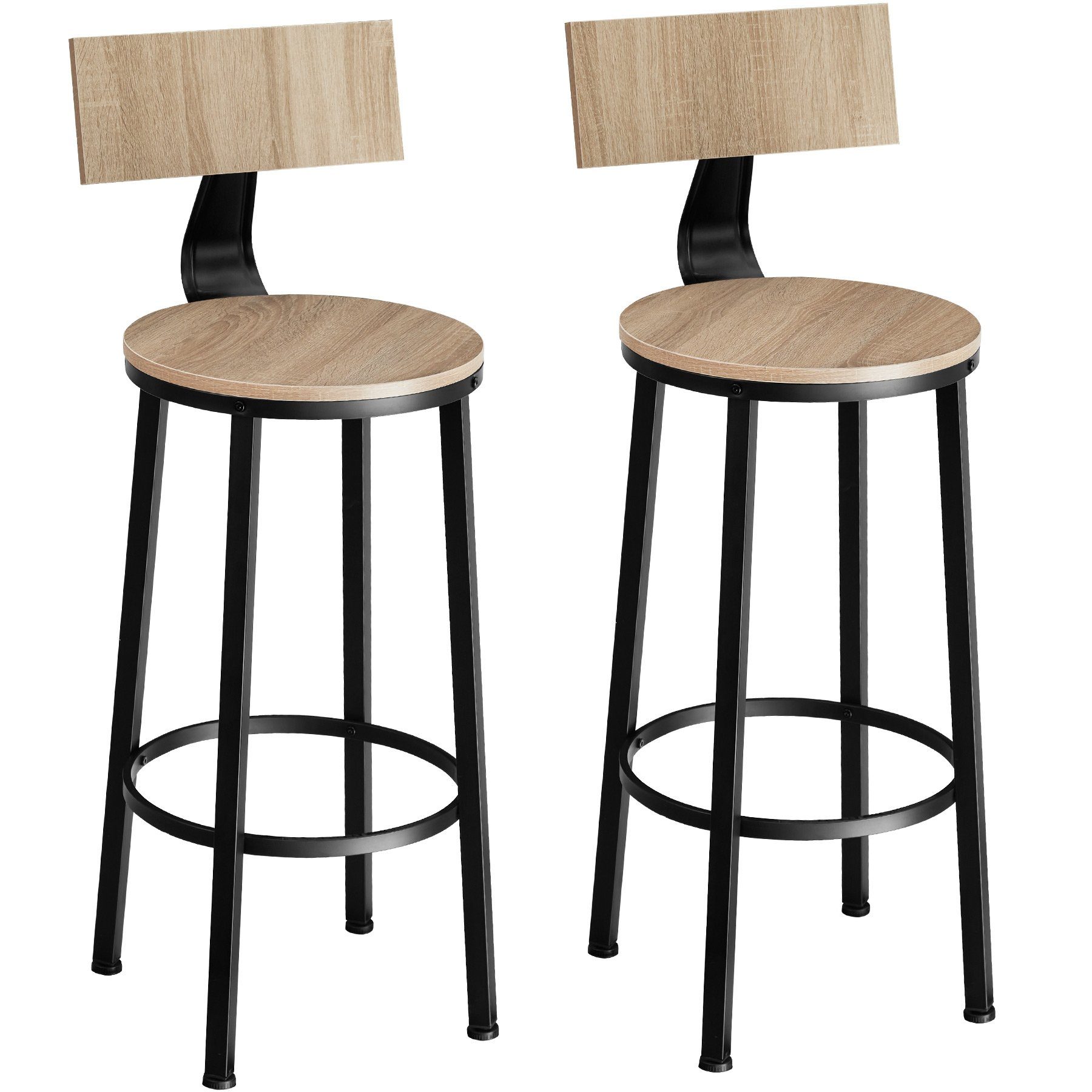 tectake Barhocker 2er Set Barhocker, mit günstig online kaufen