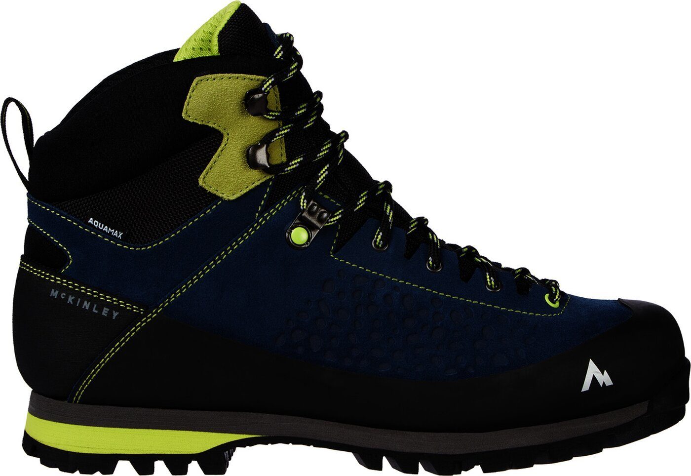 McKINLEY He.-Trek-Stiefel Blackiston Mid AQX 900 BLUEDARK/GREENLIME Wanderschuh