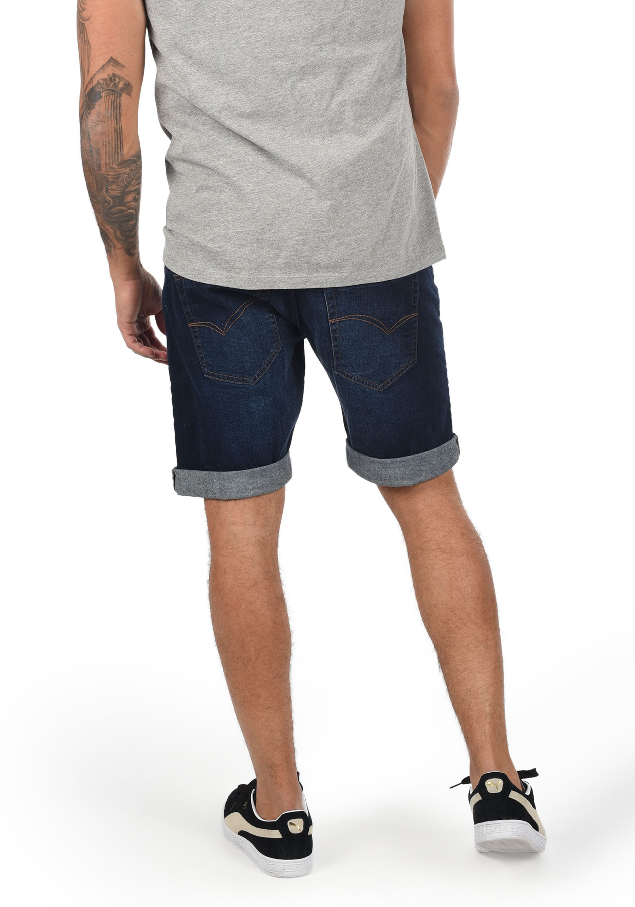 Indicode Jeansshorts IDHallow Kurze Hose mit Destroyed-Effekten