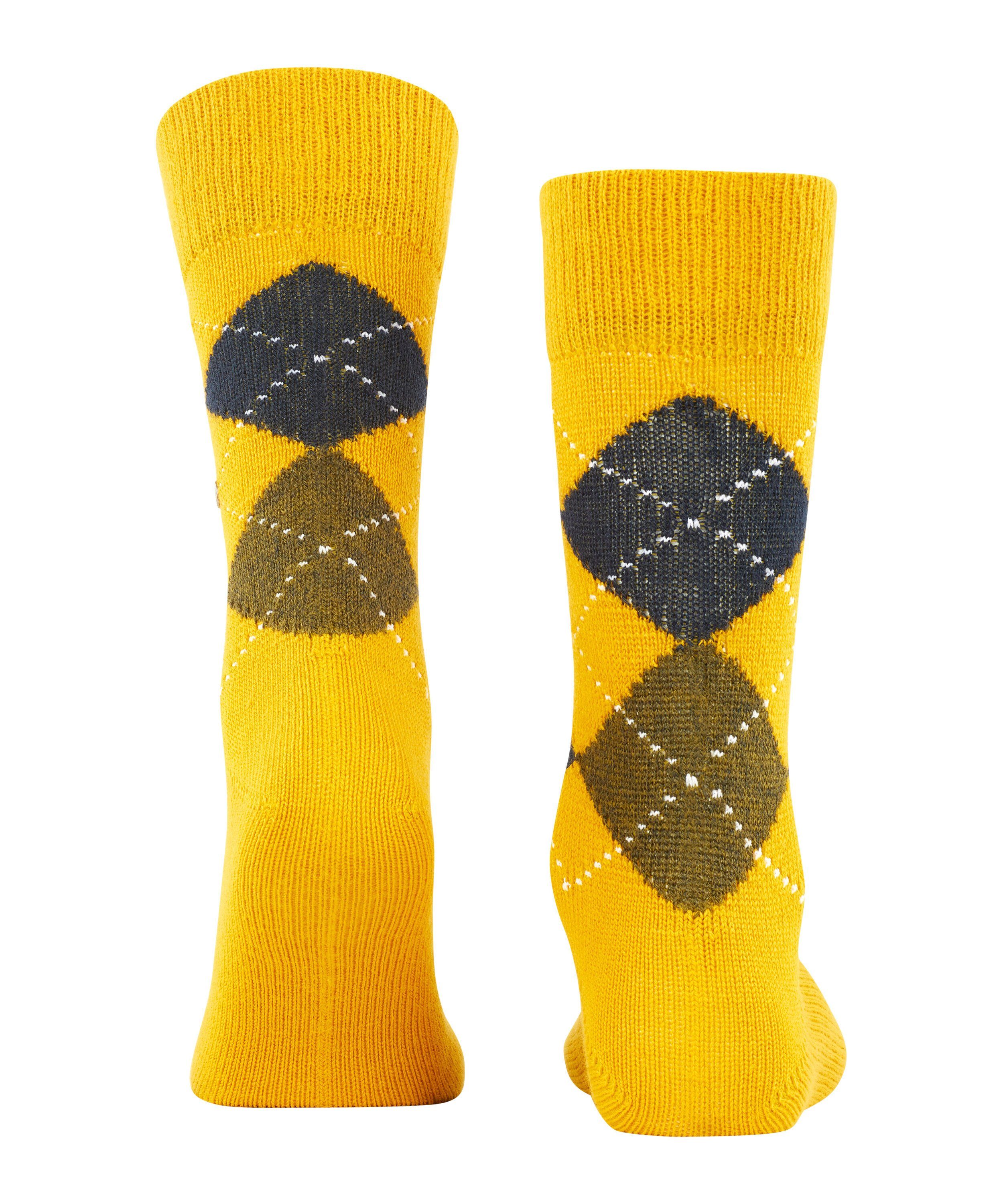 (1593) Preston mustard Socken Burlington (1-Paar)