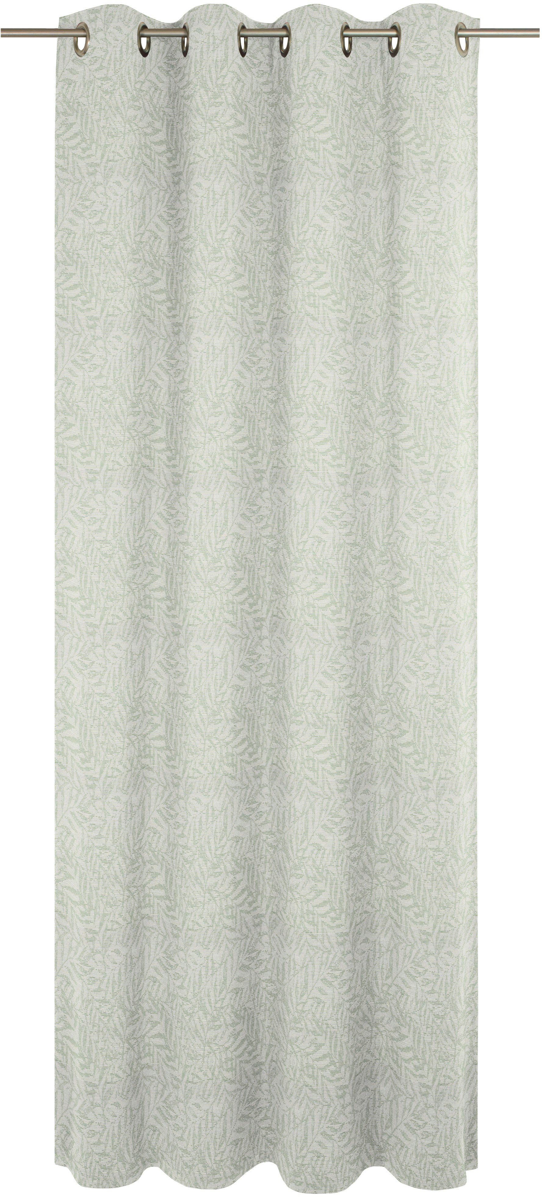 grün Ösen Vorhang Gospic, Wirth, Jacquard blickdicht, St), (1