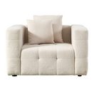 HOME DELUXE Sessel Teddy Sessel COMO - Beige 132 x 92 x 68 cm, Sofa, Boucle Sessel, Couchsessel