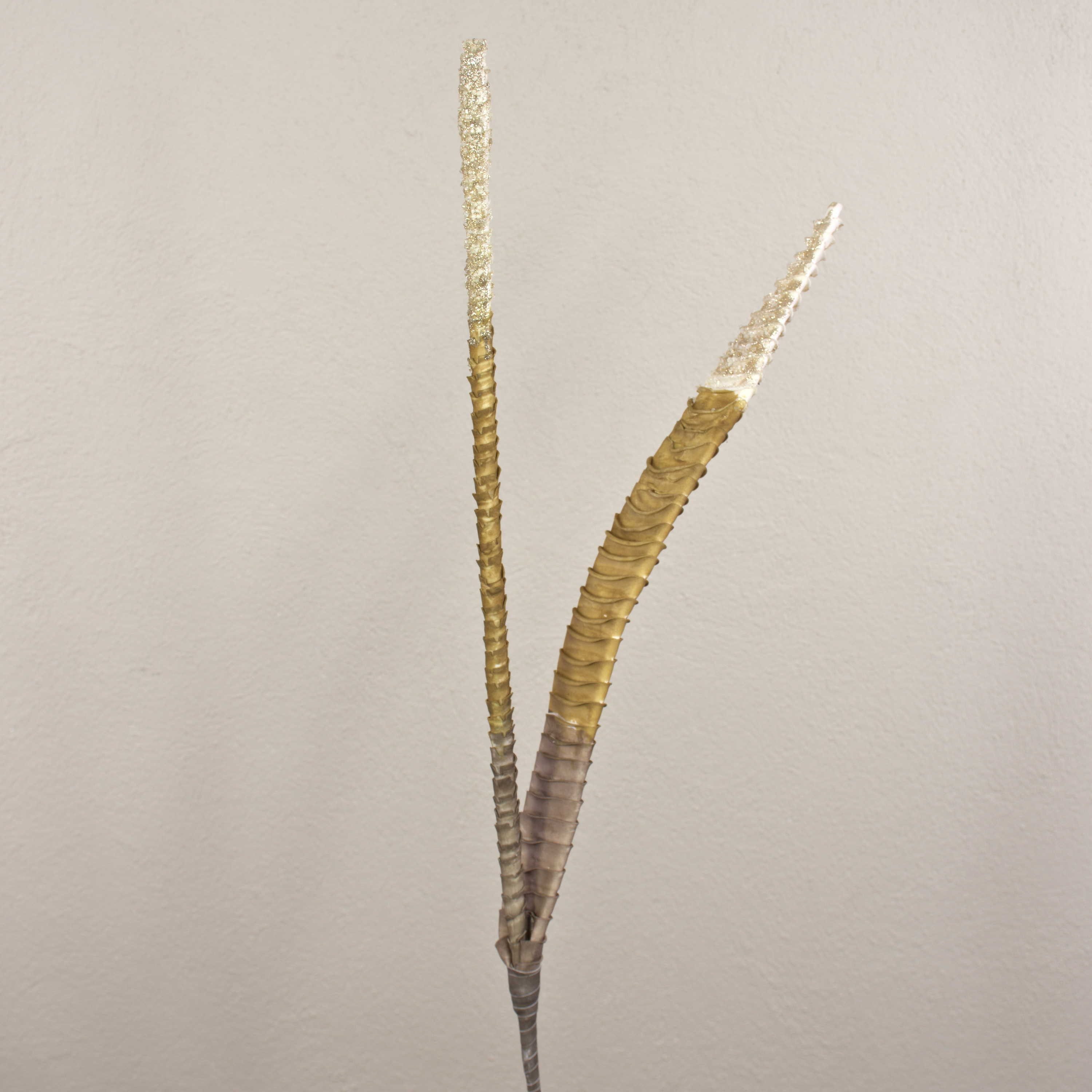 Kunstzweig Kunst Aloe aristata Blätter ALESANDRO, Glitzer, braun-Gold, 95cm Aloe (Aloe aristata), artplants, Höhe 95.0 cm
