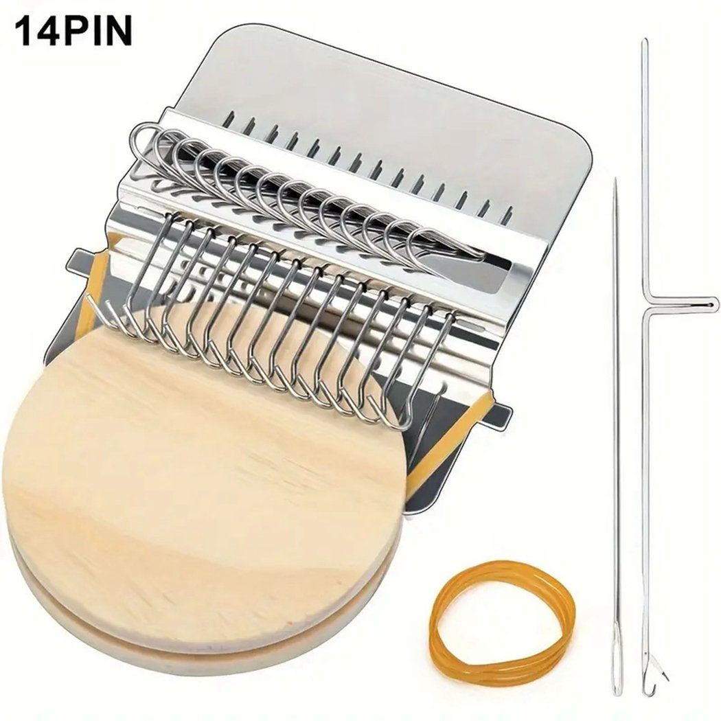 TUABUR Strickmaschine Kleine Strickmaschine, Handwebstuhl, geeignet für Strickanfänger