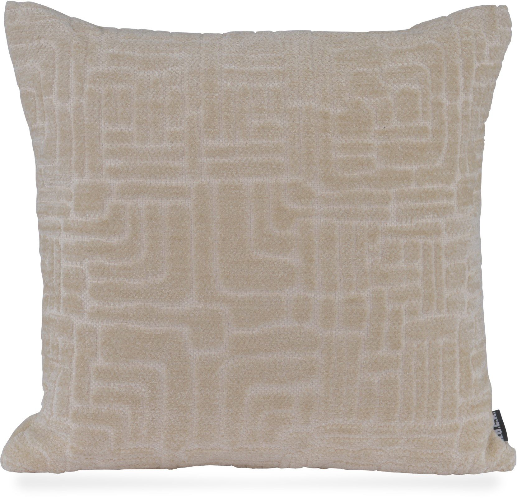 H.O.C.K. Dekokissen H.O.C.K. Chessy Dekokissen 45x45cm beige ecru weich gemustert, Hochwertige Stoffe, Trendige Muster & Farben, Handgefertigt