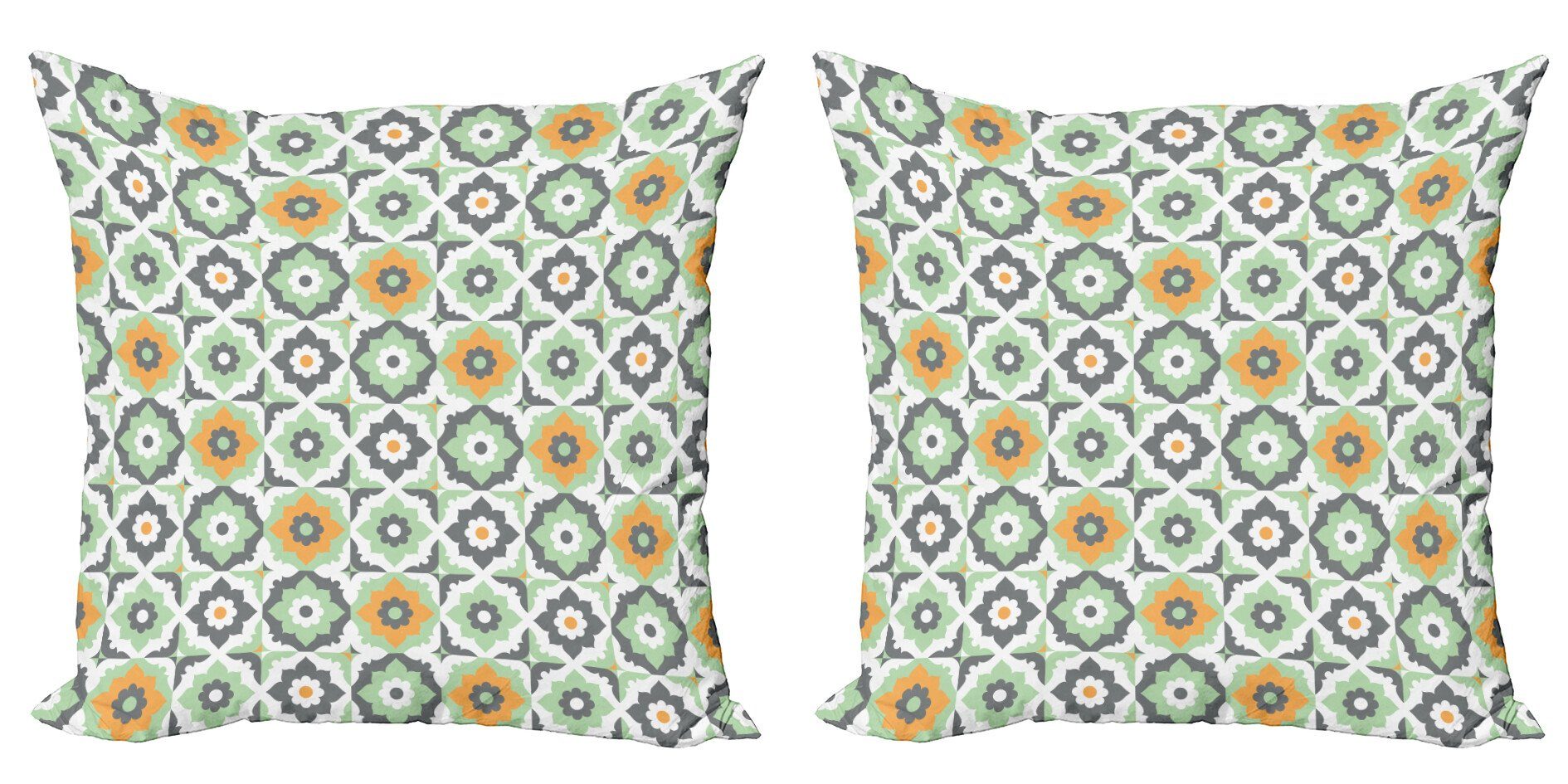 Kissenbezüge Modern Accent Doppelseitiger Digitaldruck, Abakuhaus (2 Stück), marokkanisch Lotus Blumen
