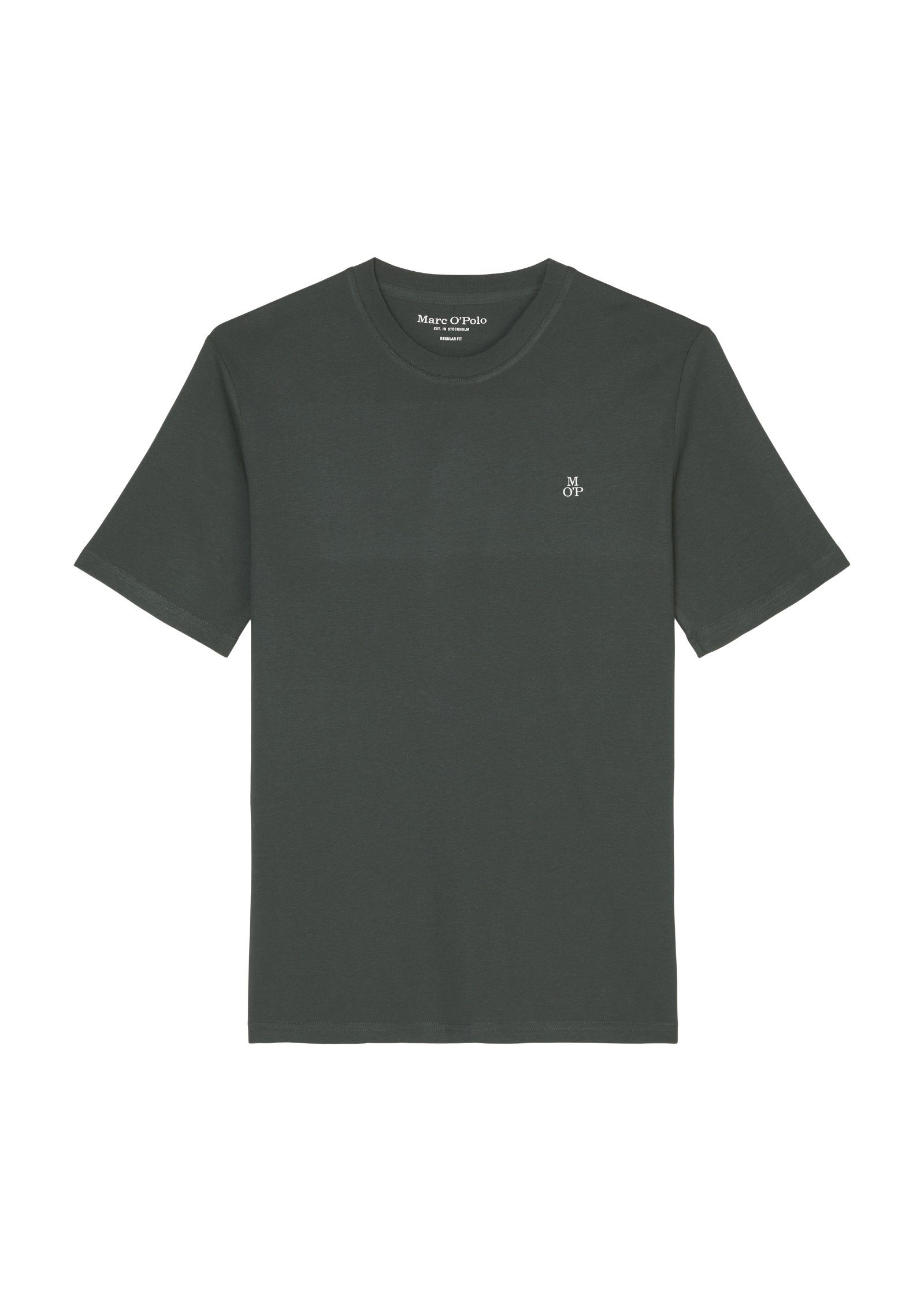 T-Shirt T-shirt, short sleeve, logo print, ribbed collar