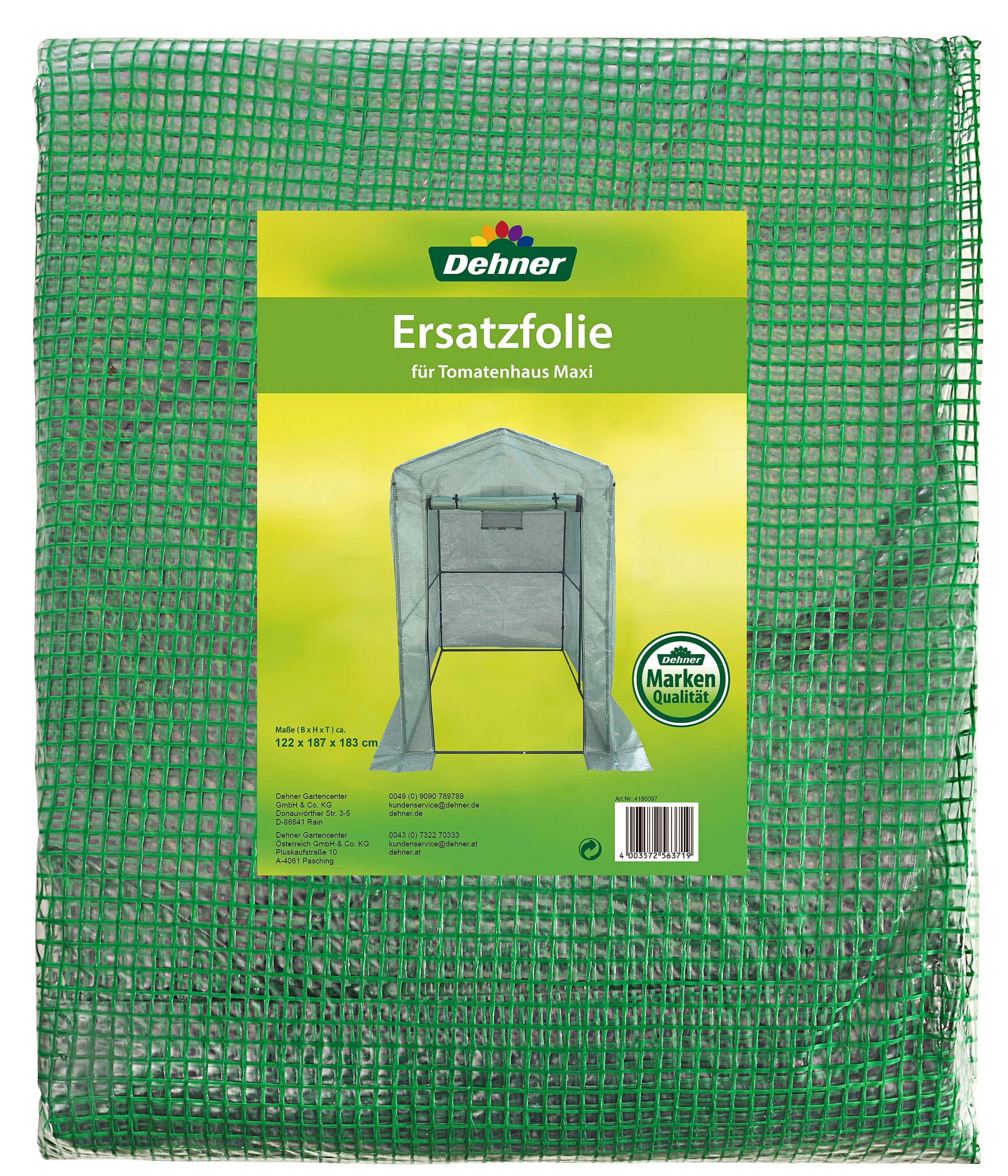 Dehner Foliengewächshaus Tomatenhaus Maxi Ersatzfolie, 187 günstig online kaufen