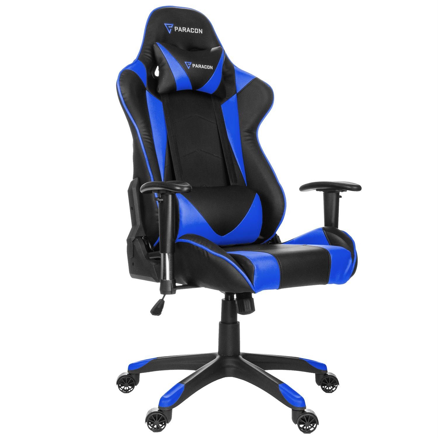 Paracon Knight und Gaming-Stuhl ebuy24 Blau Stuhl Gaming inkl. Nackenkissen
