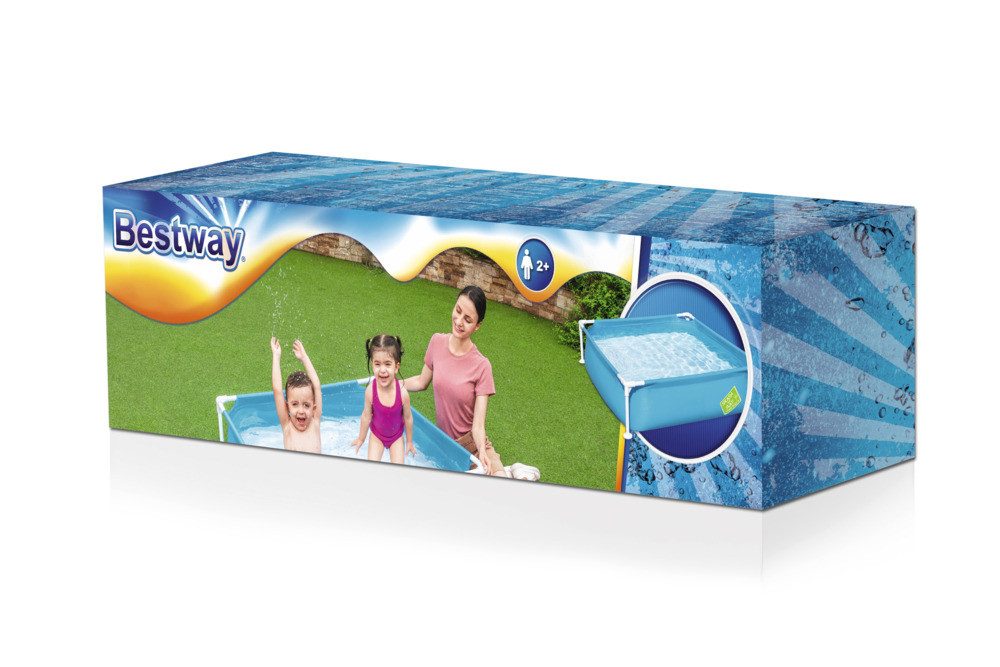 Bestway Schwimmbrille Bestway Rahmenpool 122x122x30,5cm