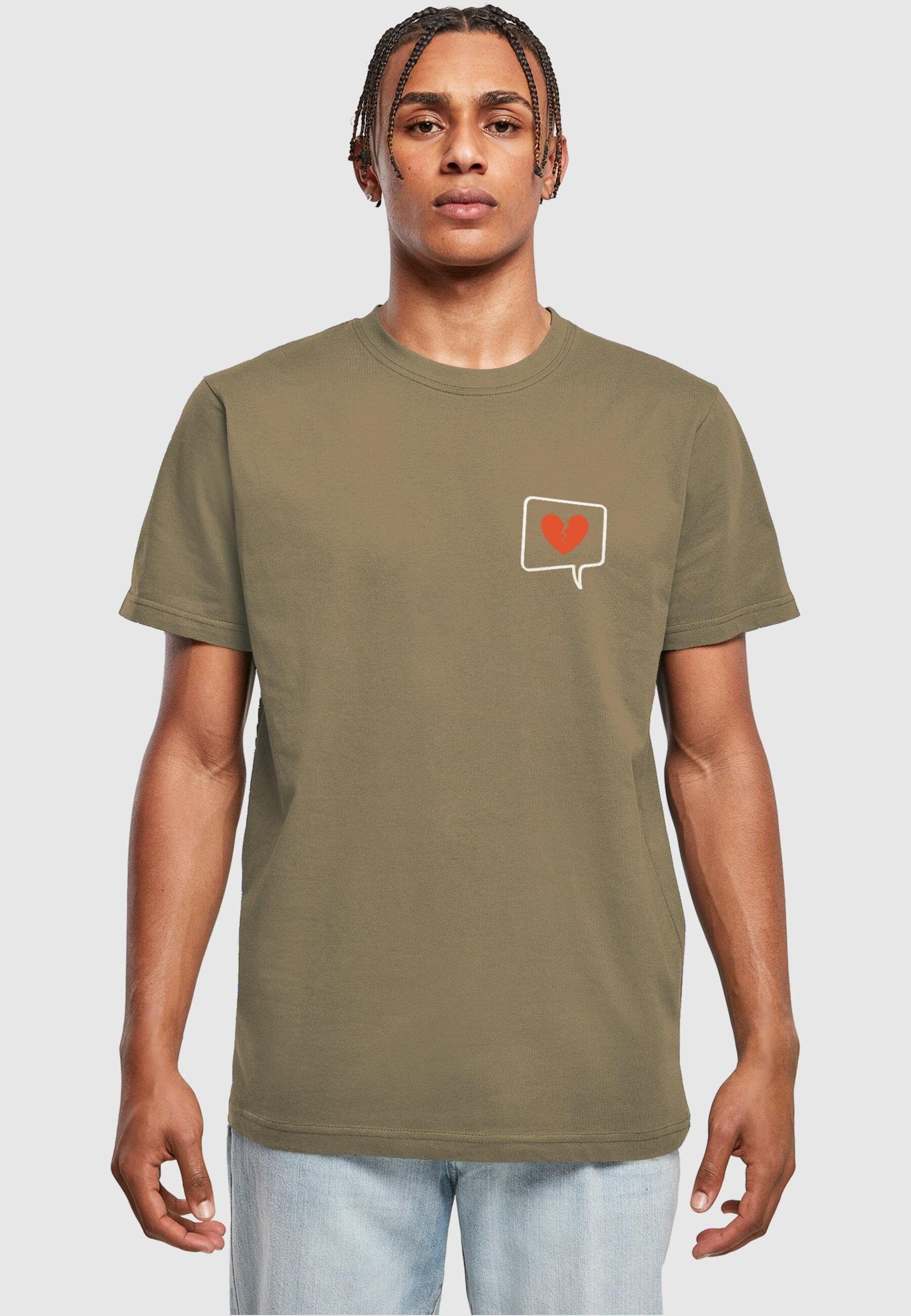 T-Shirt Herren olive T-Shirt Heartbreak X (1-tlg) Merchcode